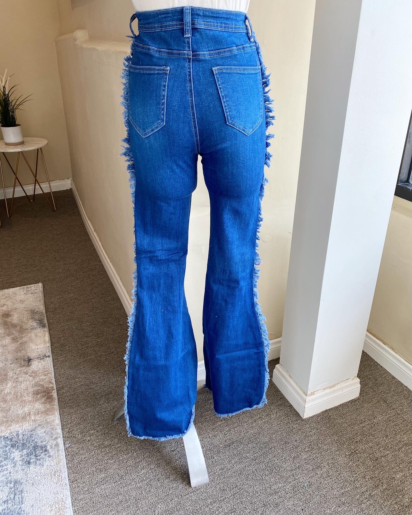 Side Fringe Bell Jeans