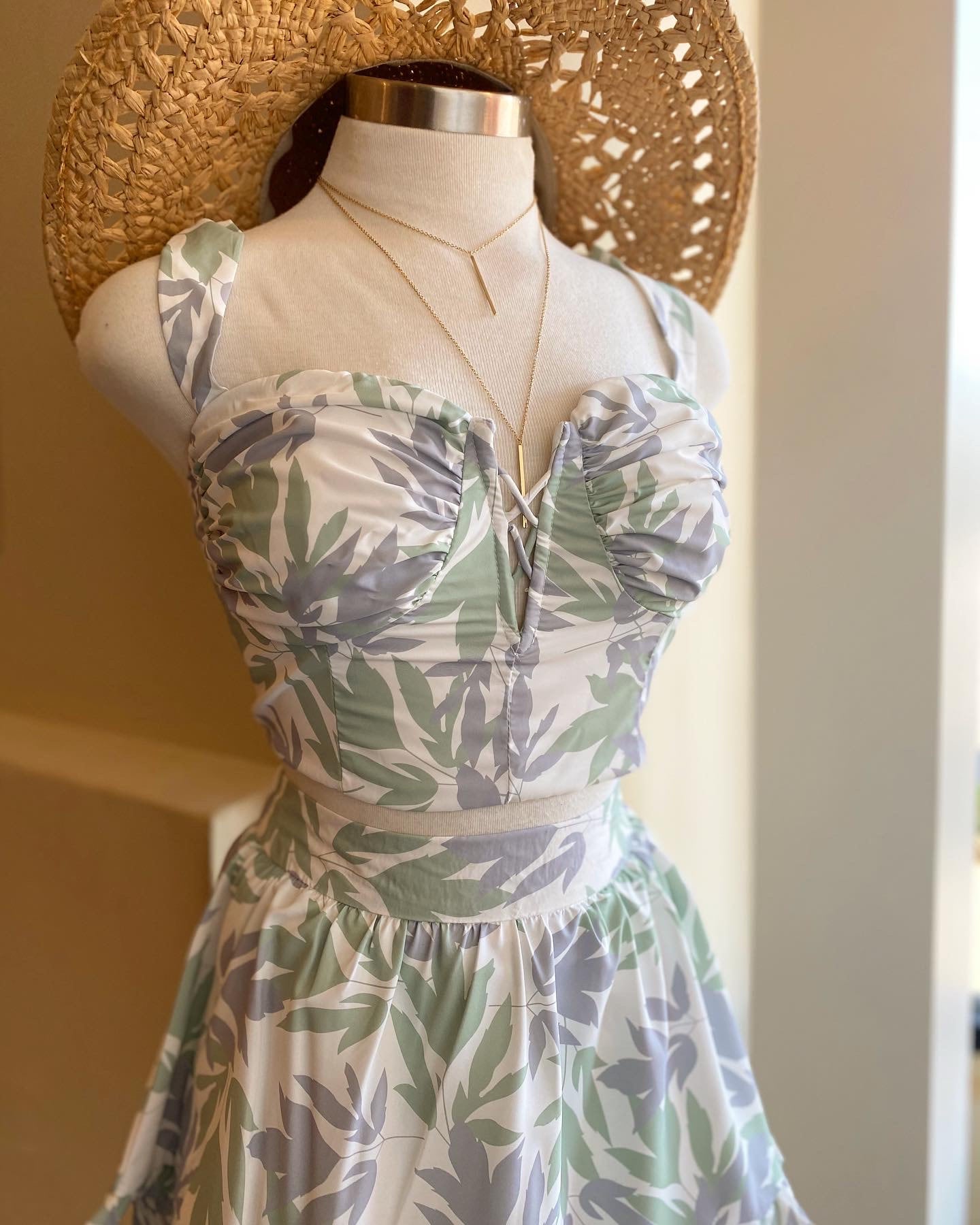 Mint Leaf Ruffle Set