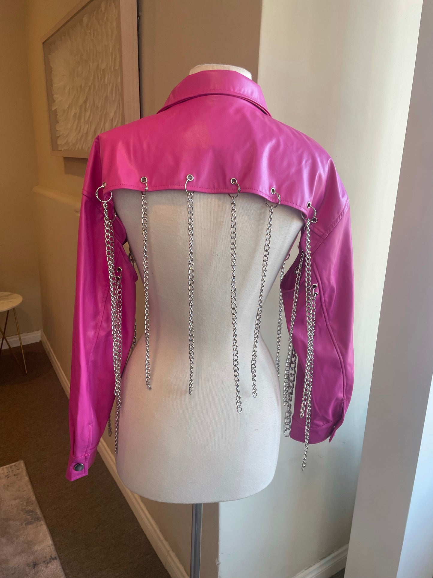 Chain Fringe Crop Jacket