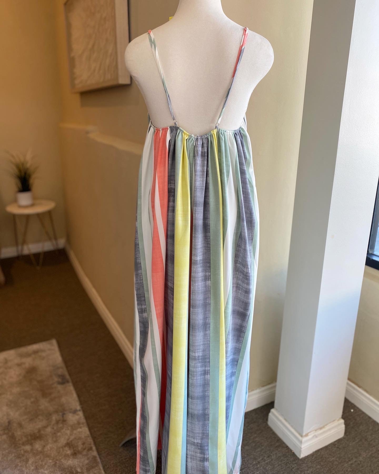 Multi Stripe Wide Leg Jumper