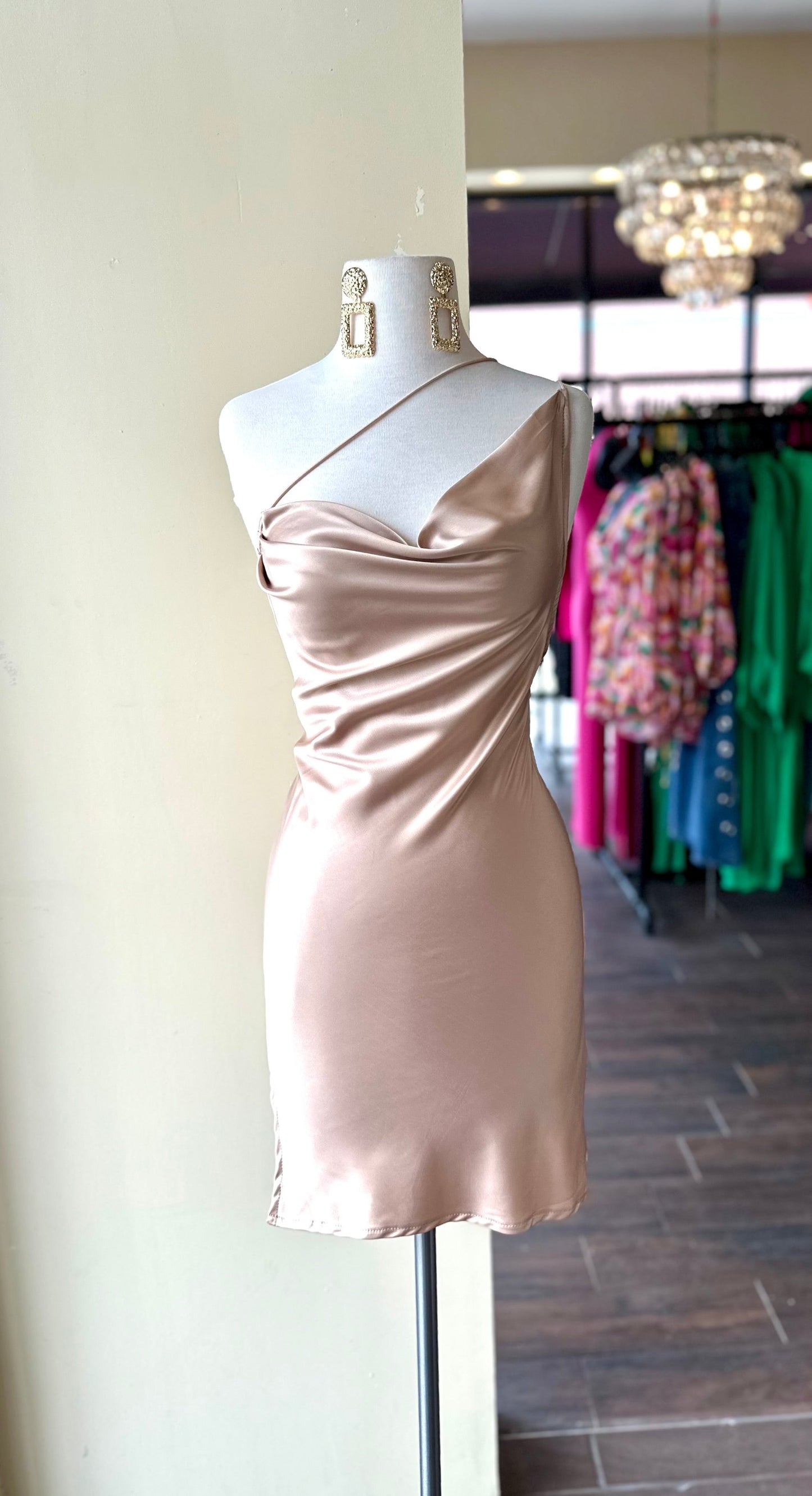 Satin Mini Dress