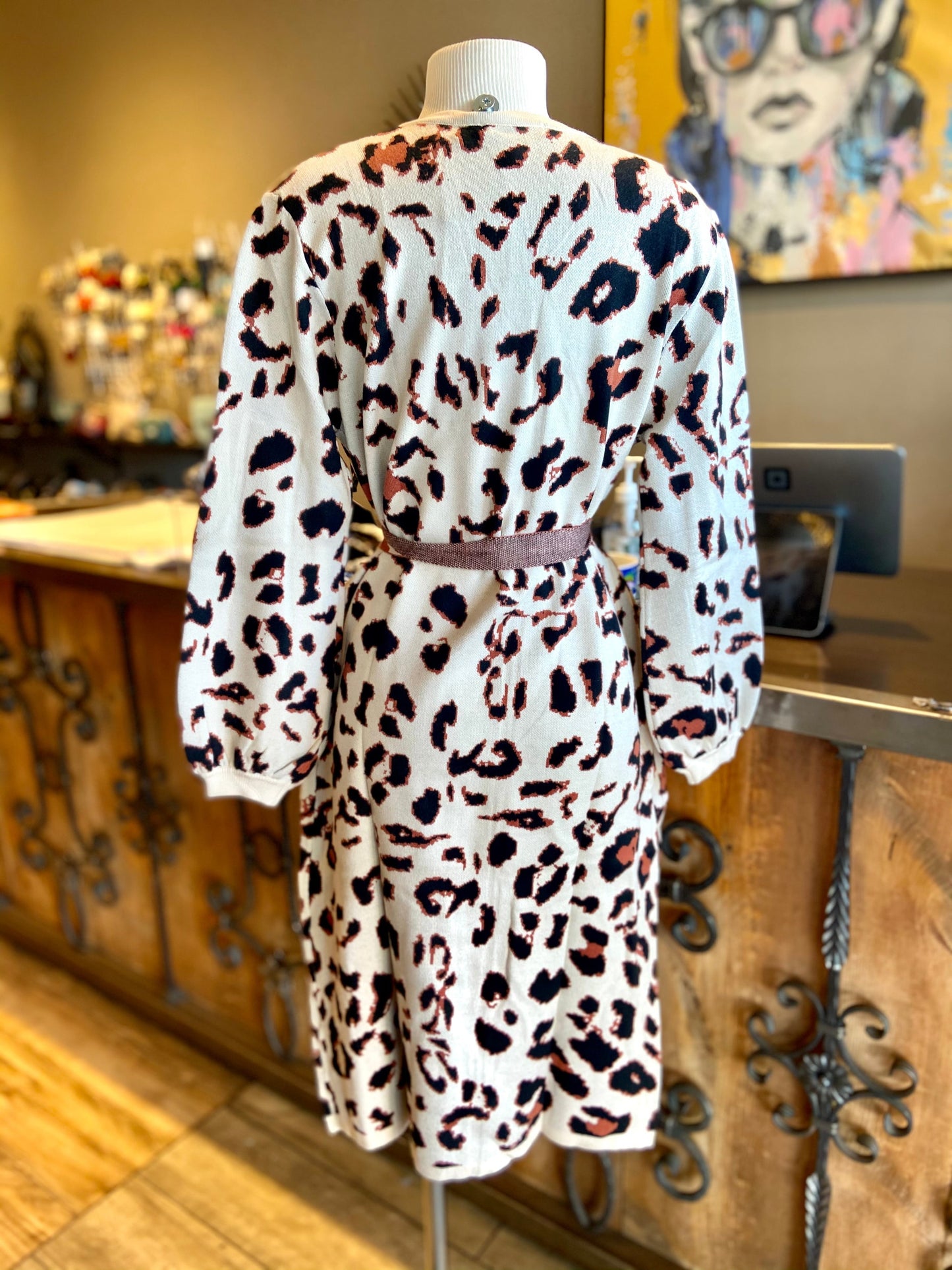 Leopard Long Cardigan