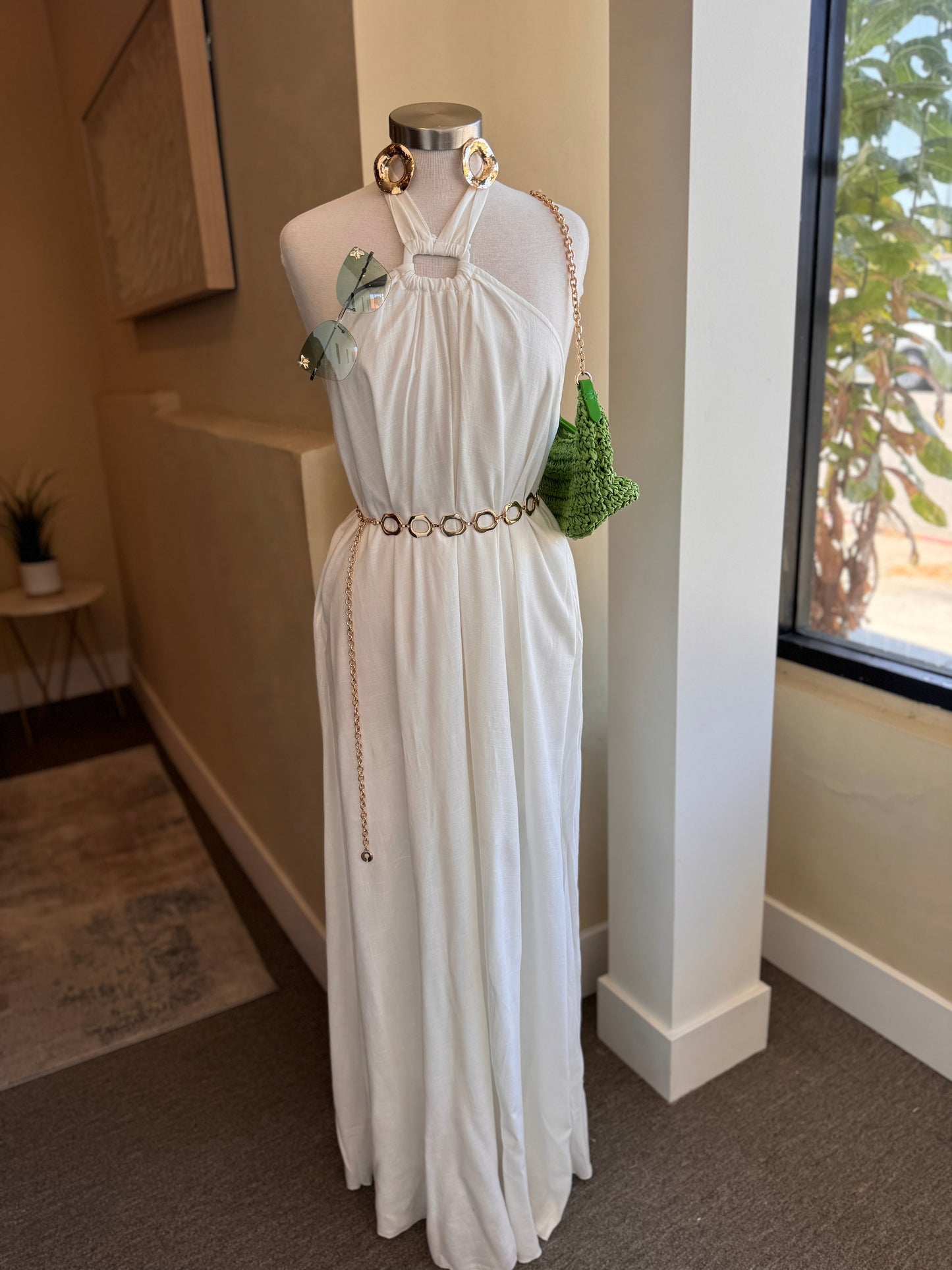 Halter Backless Maxi Dress