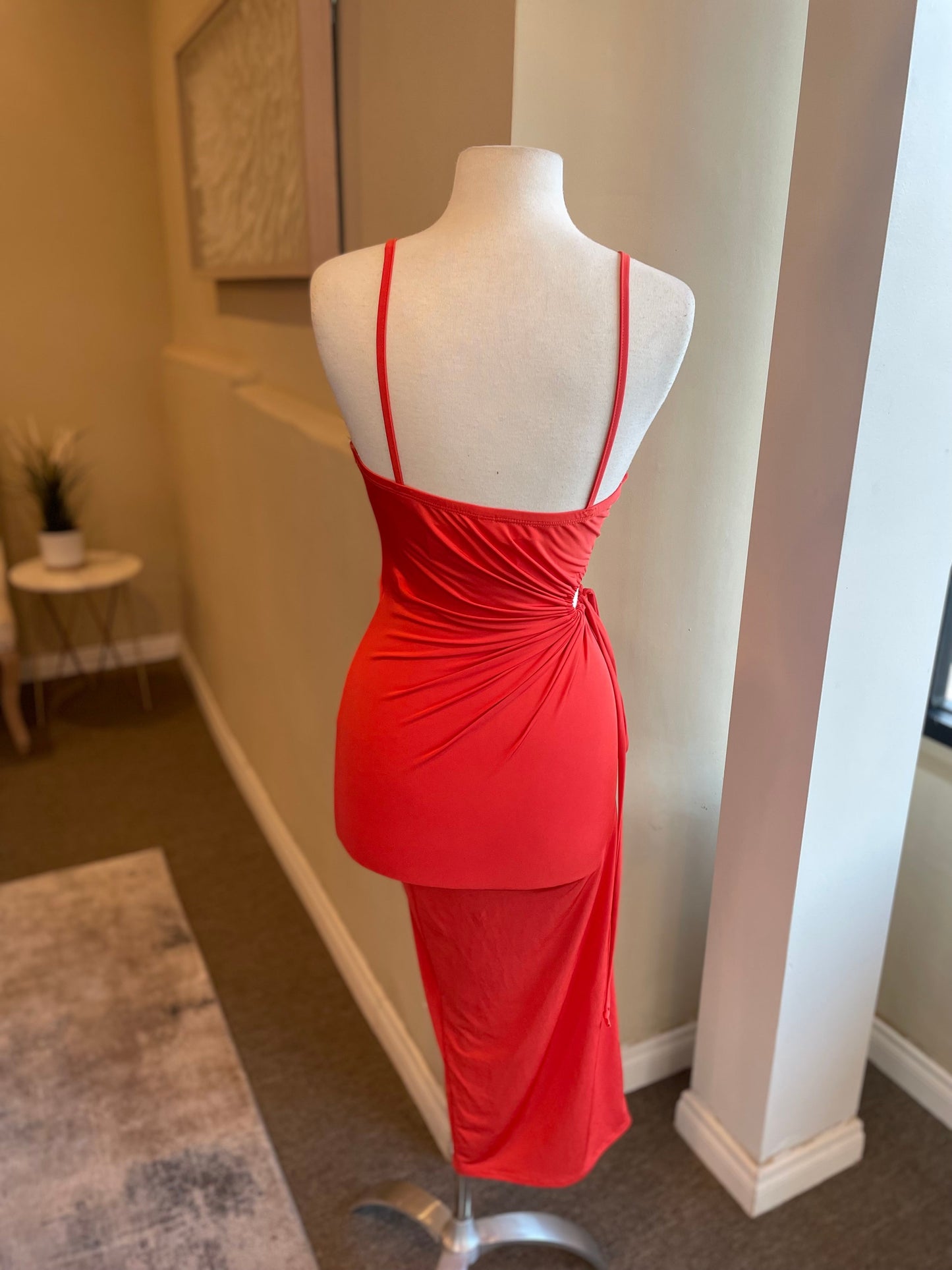 Two Strap Side Cut Out Dress