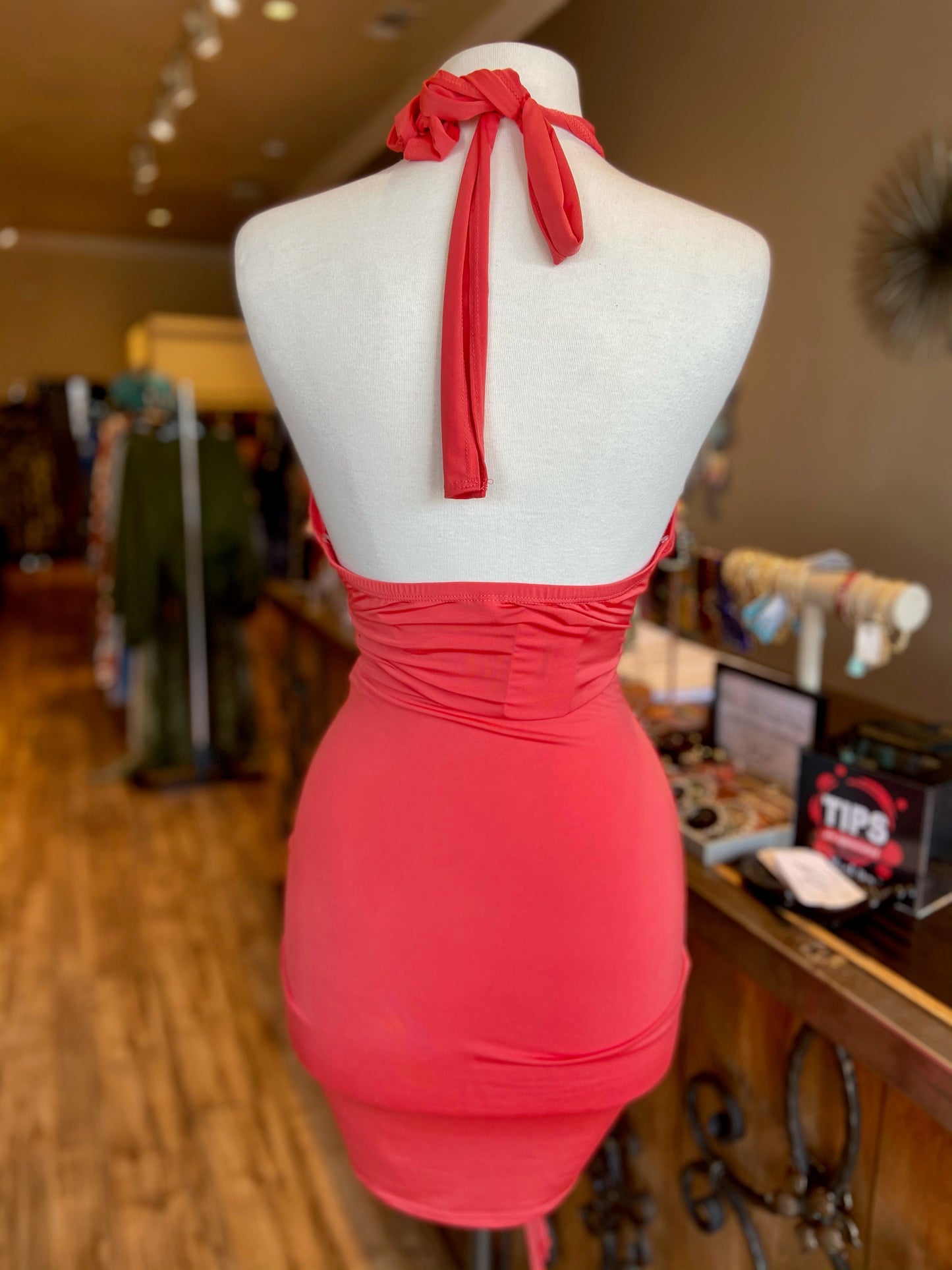 Cross Bra Top Ruched Mini Dress FINAL SALE
