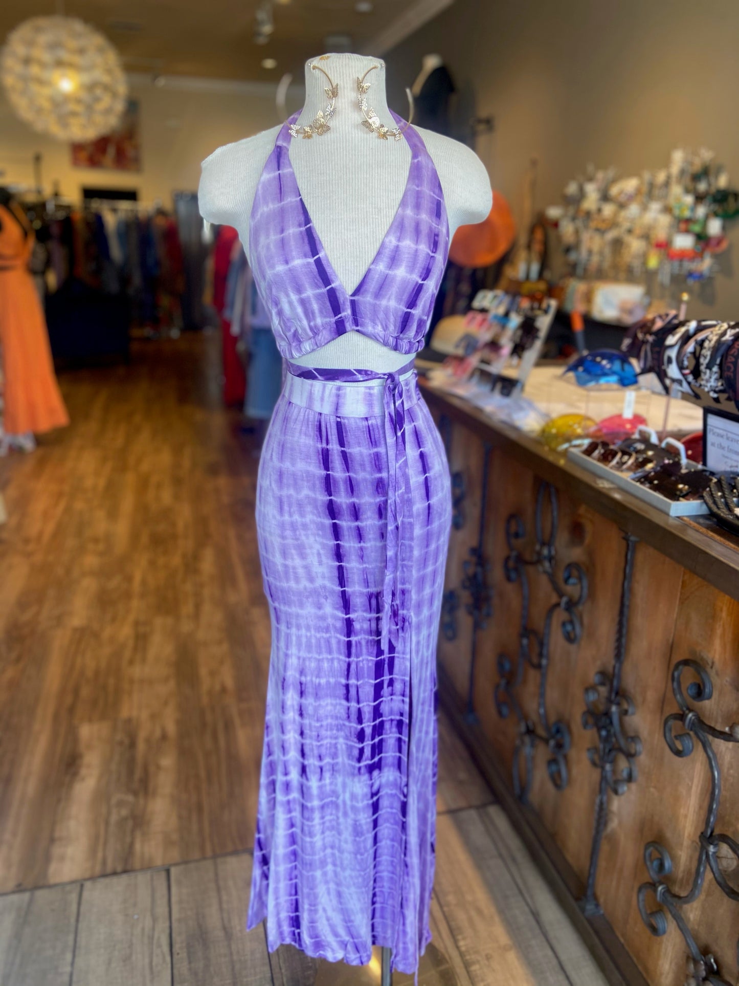 Tie Dye 2Pc Maxi Set FINAL SALE