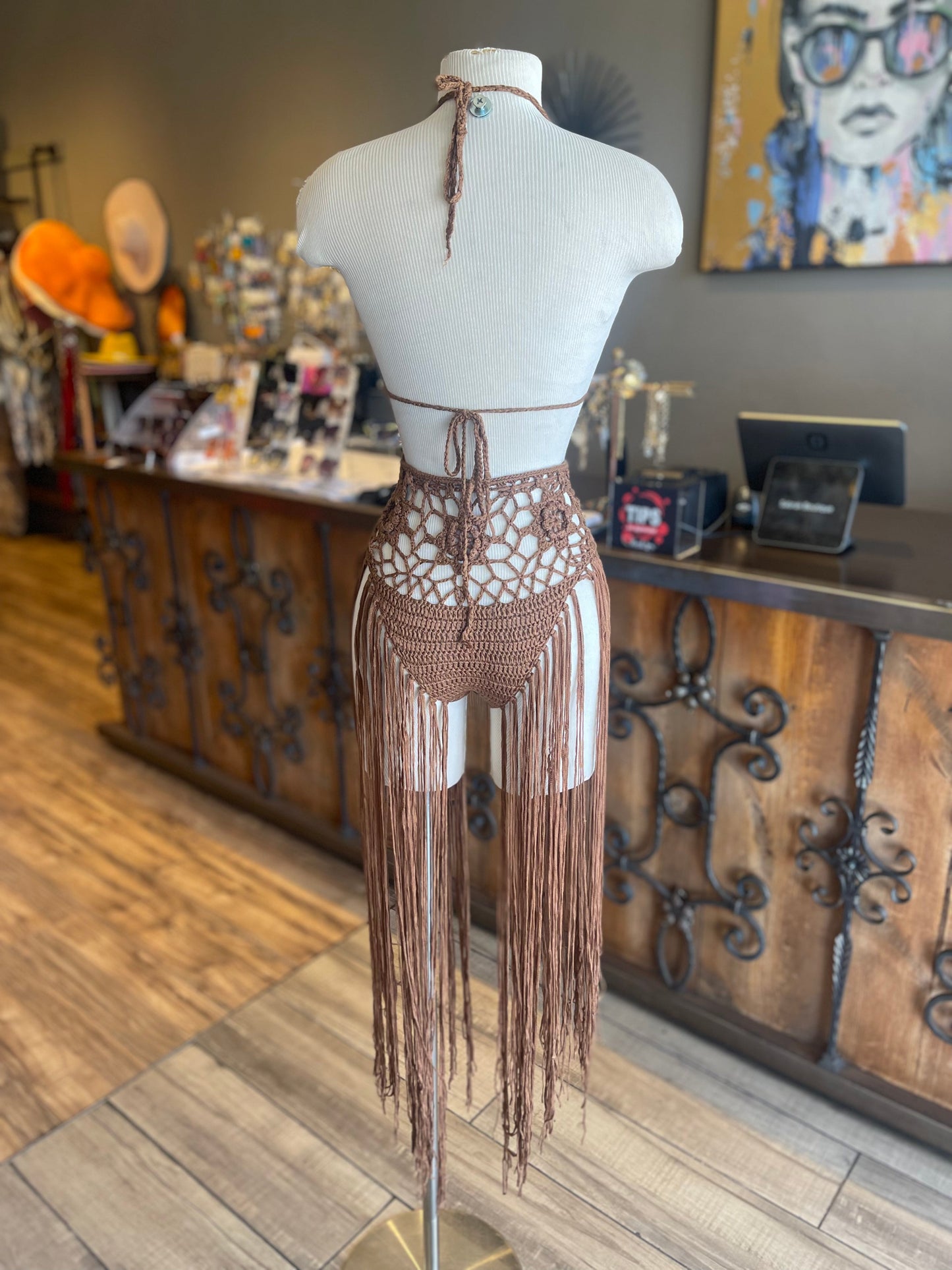 High Waisted Crochet Set