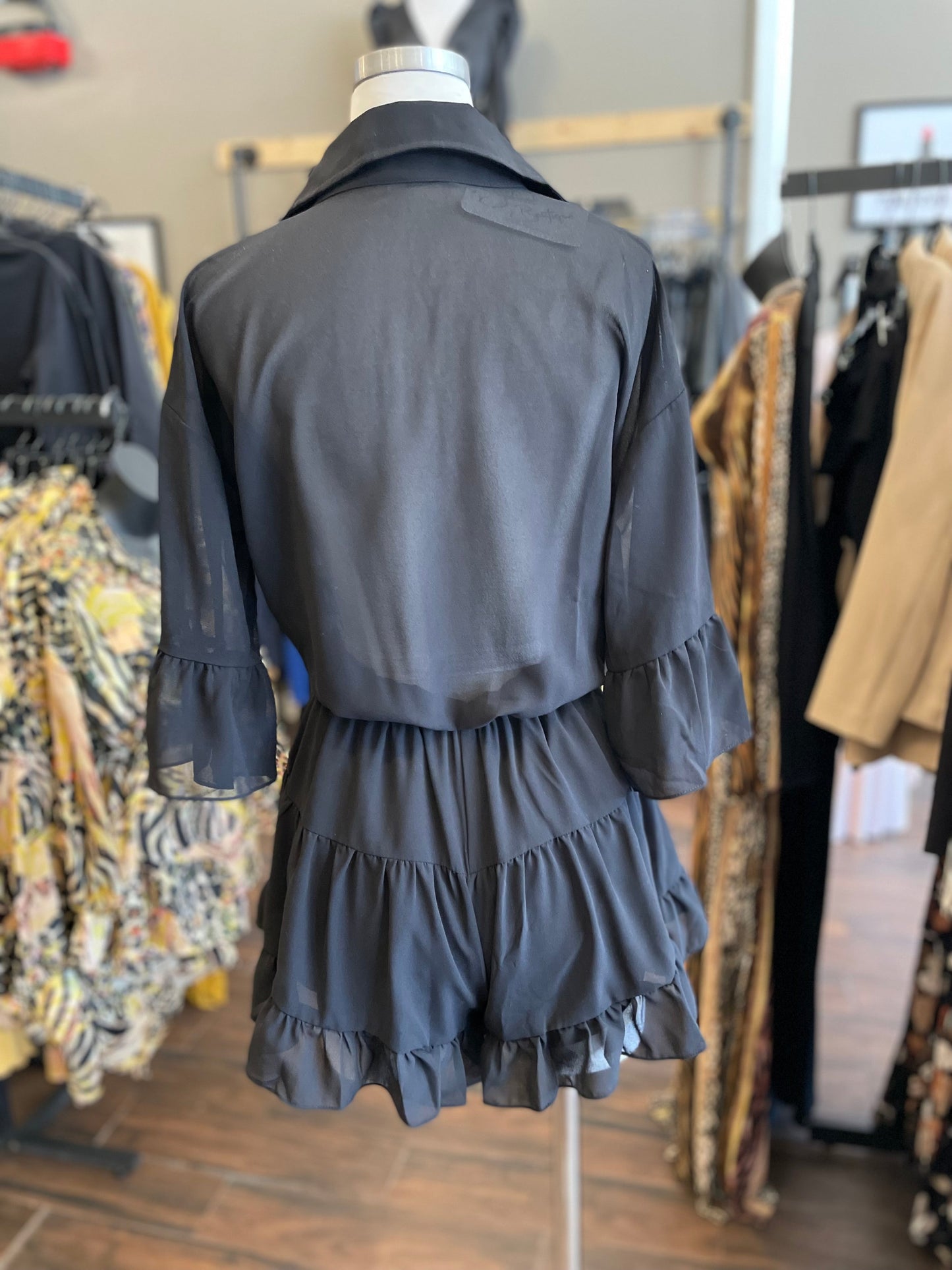 Chiffon Button Down Romper