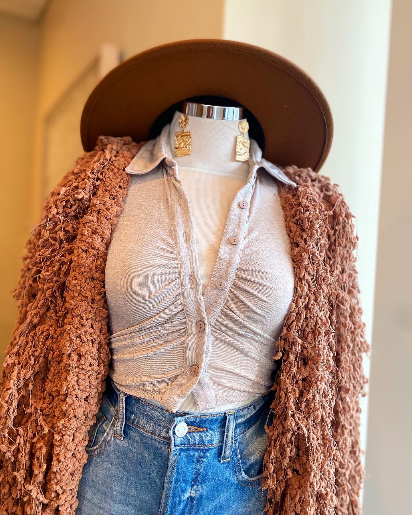 Front Ruched Detail Crop Top