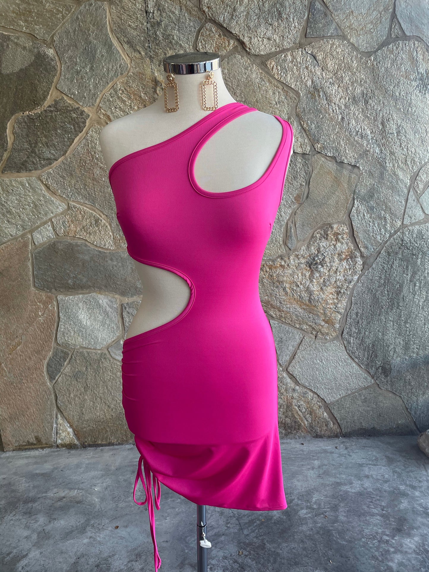 One Shoulder Cut Out Mini FINAL SALE