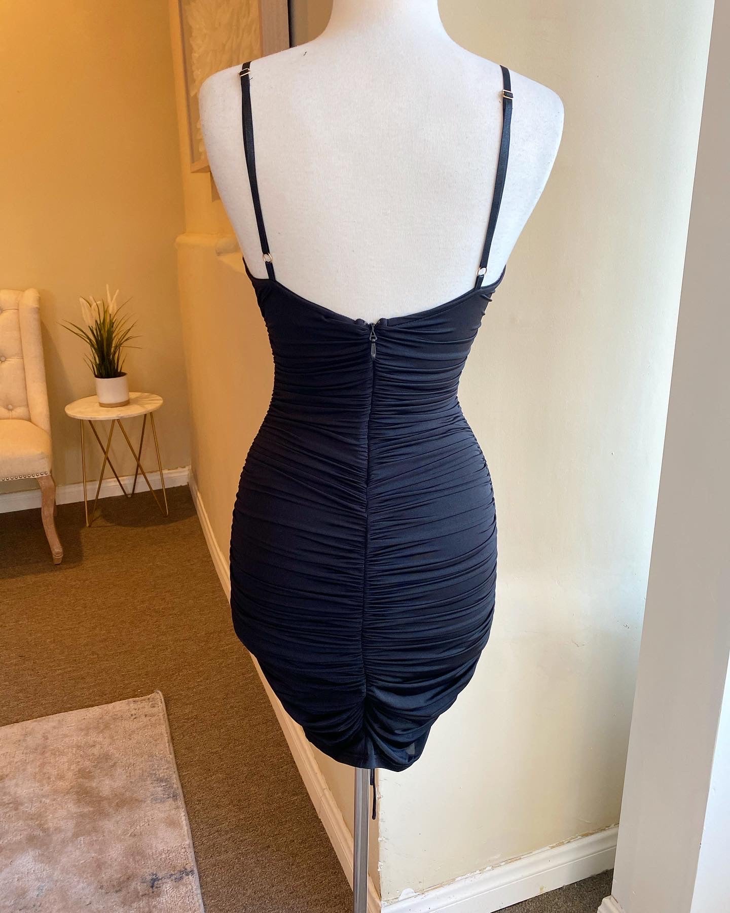 V Wire Bustier Dress