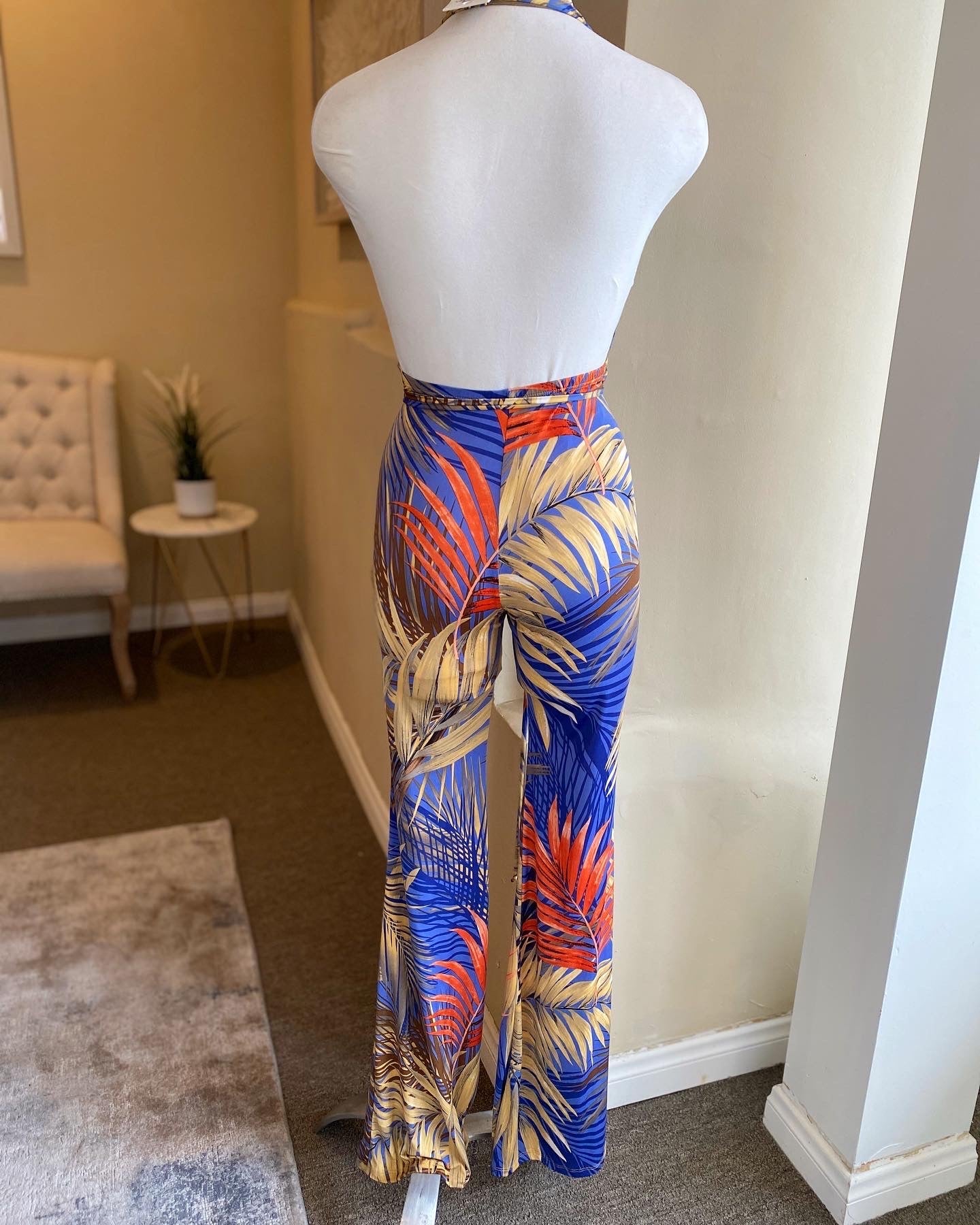 Halter Bikini Bell Bottom Jumpsuit FINAL SALE