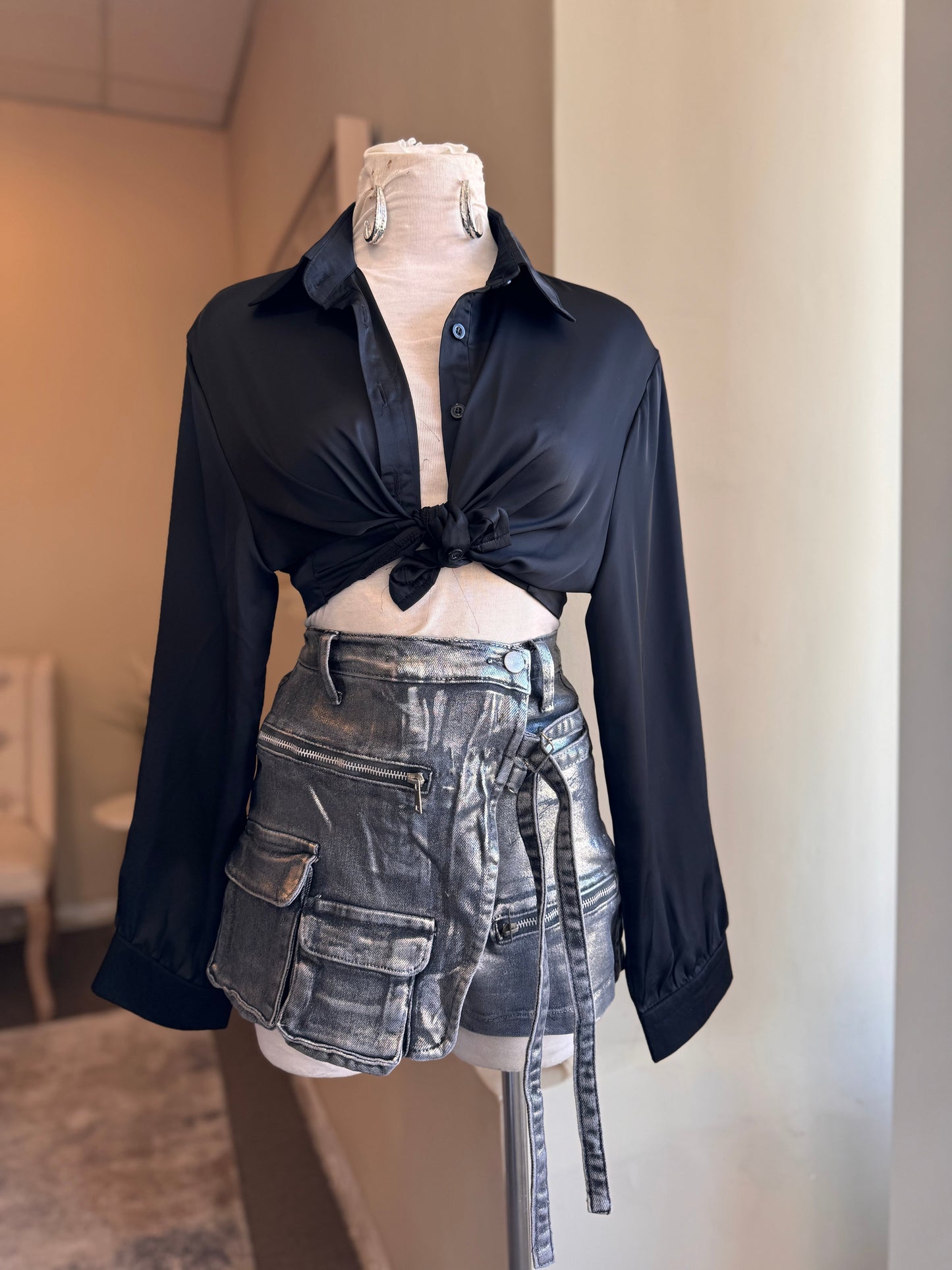 Leather Skorts