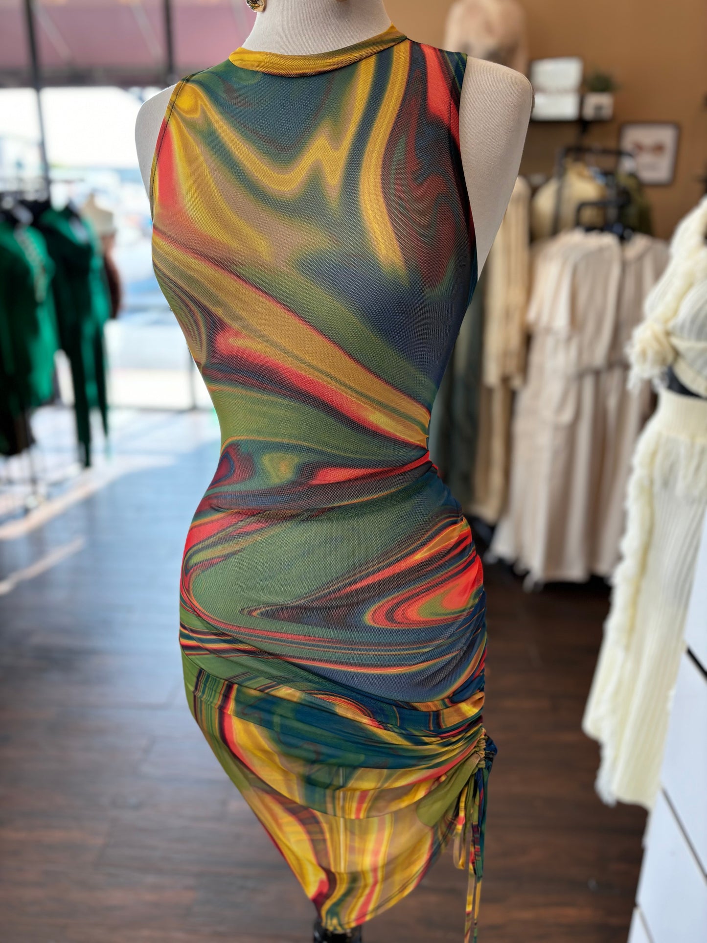 Mesh Swirl Dress FINAL SALE