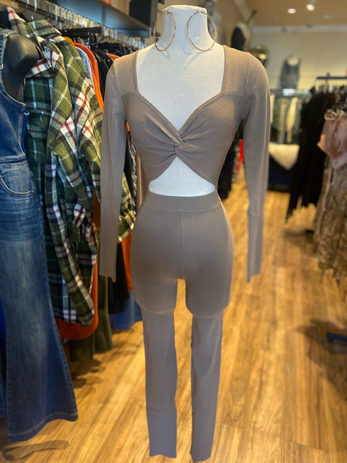 Knot Front Pants Set FINAL SALE