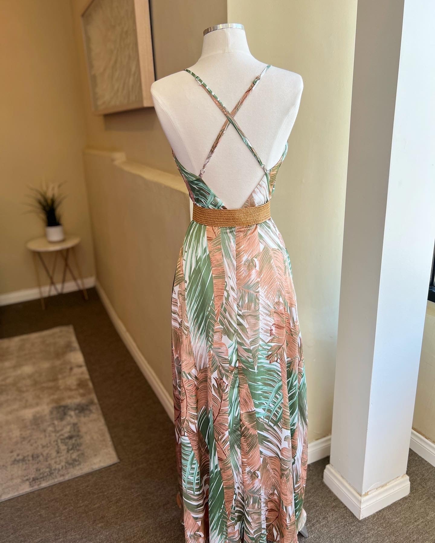 Cowl Thin Strap Dress
