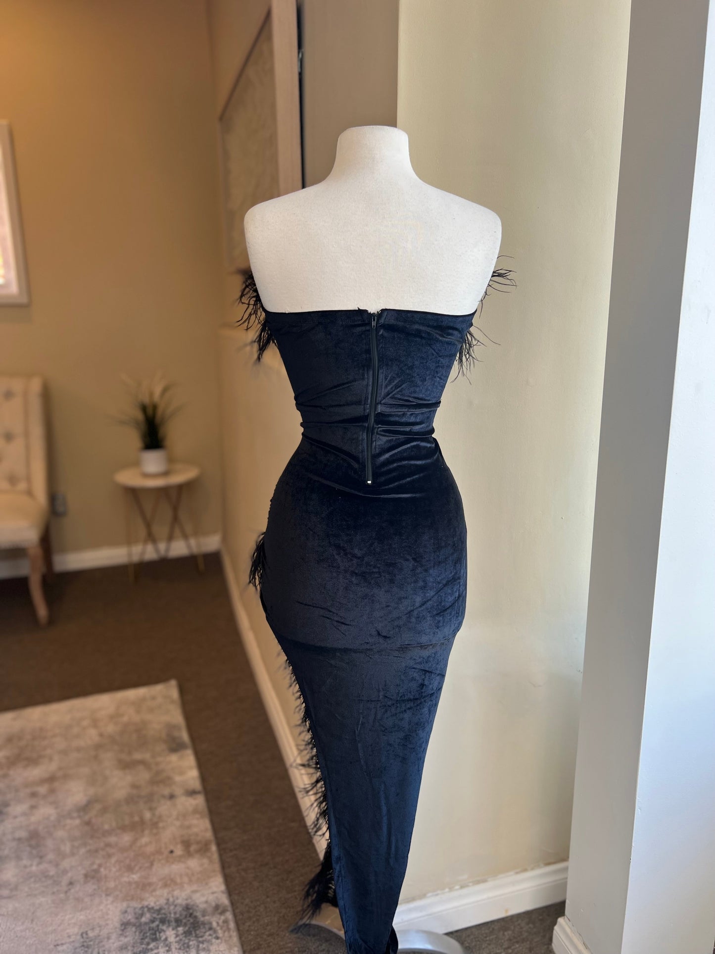 Tube Feather Firm Dress
