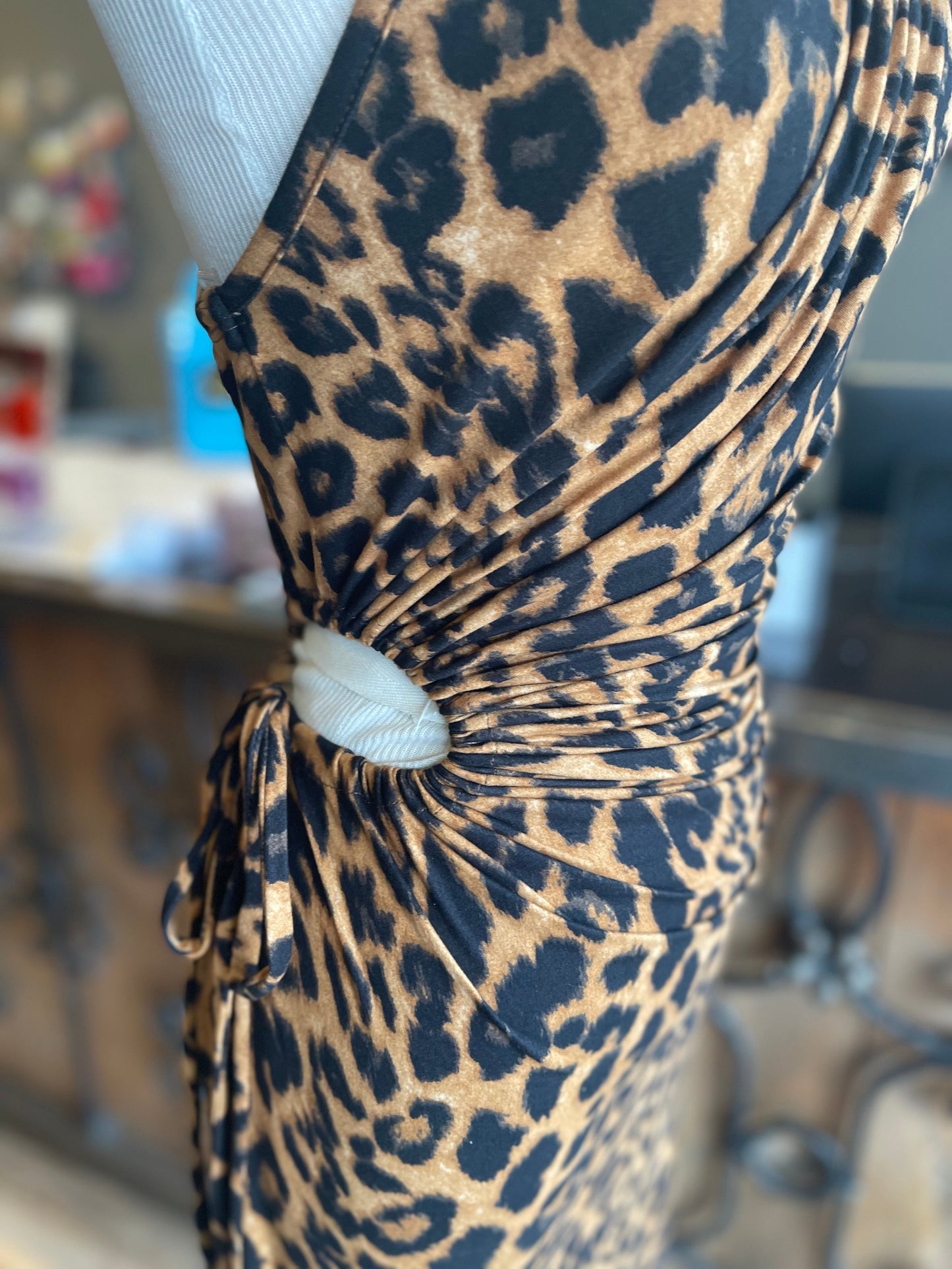 Two Strap One Shoulder Cut Out Dress