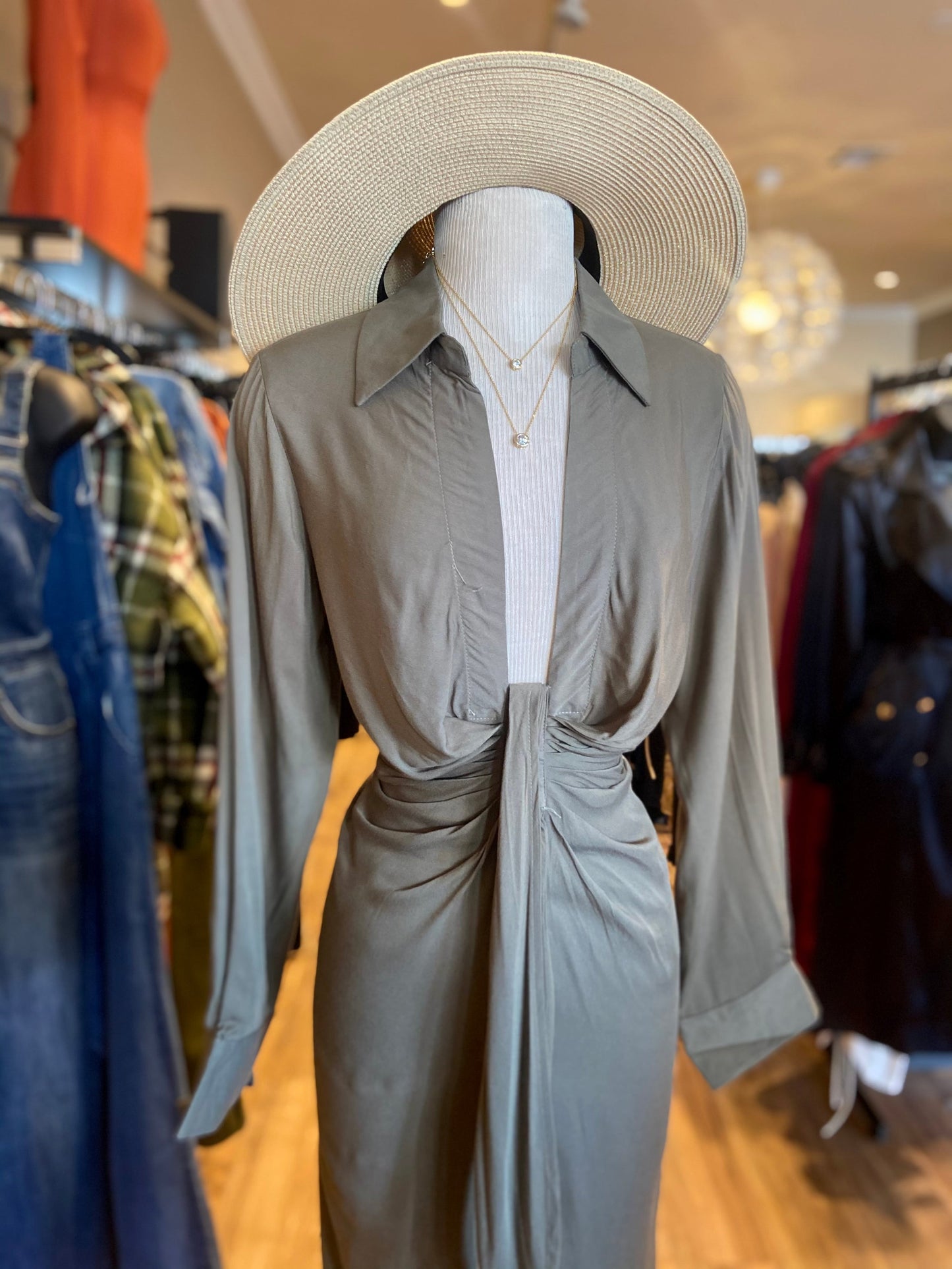 Ruched Waist Jumpsuit