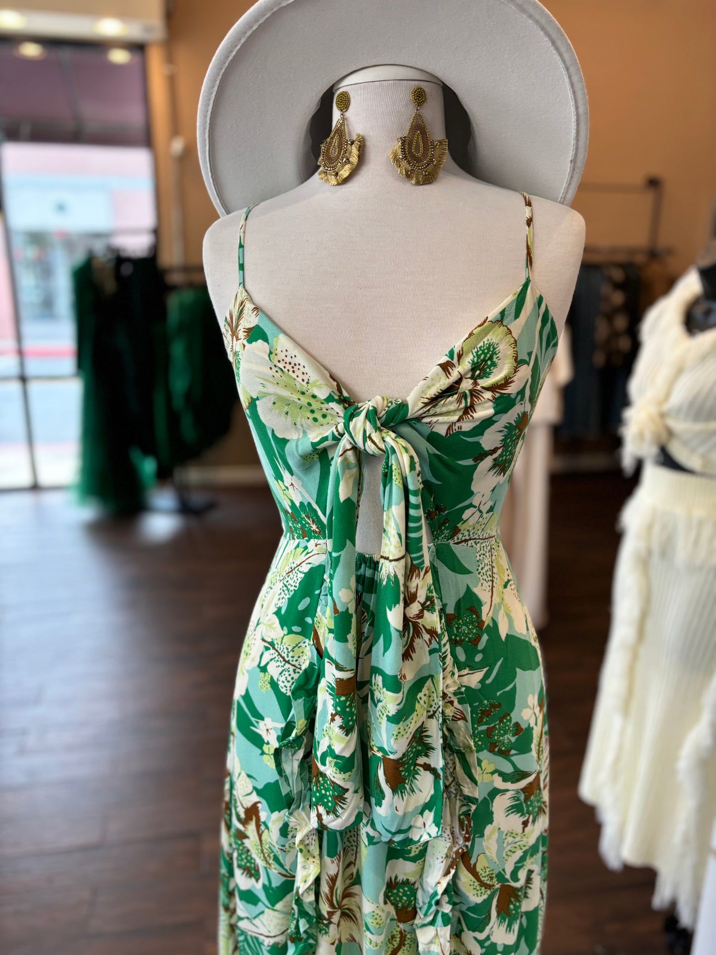 Ruffle Front Tie Dress