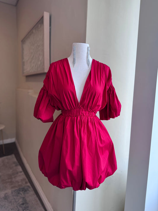 Ruffle Short Sleeve Dress