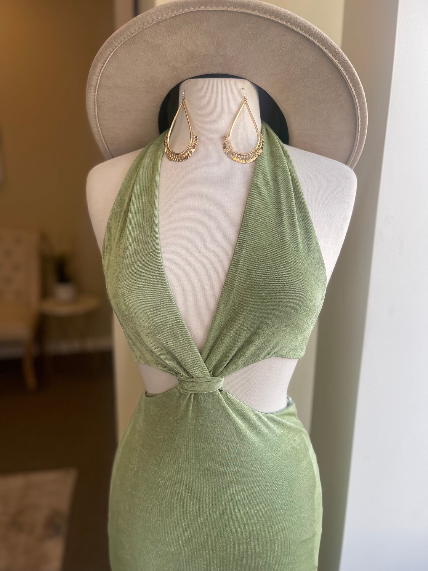 Cutout Halter Dress FINAL SALE