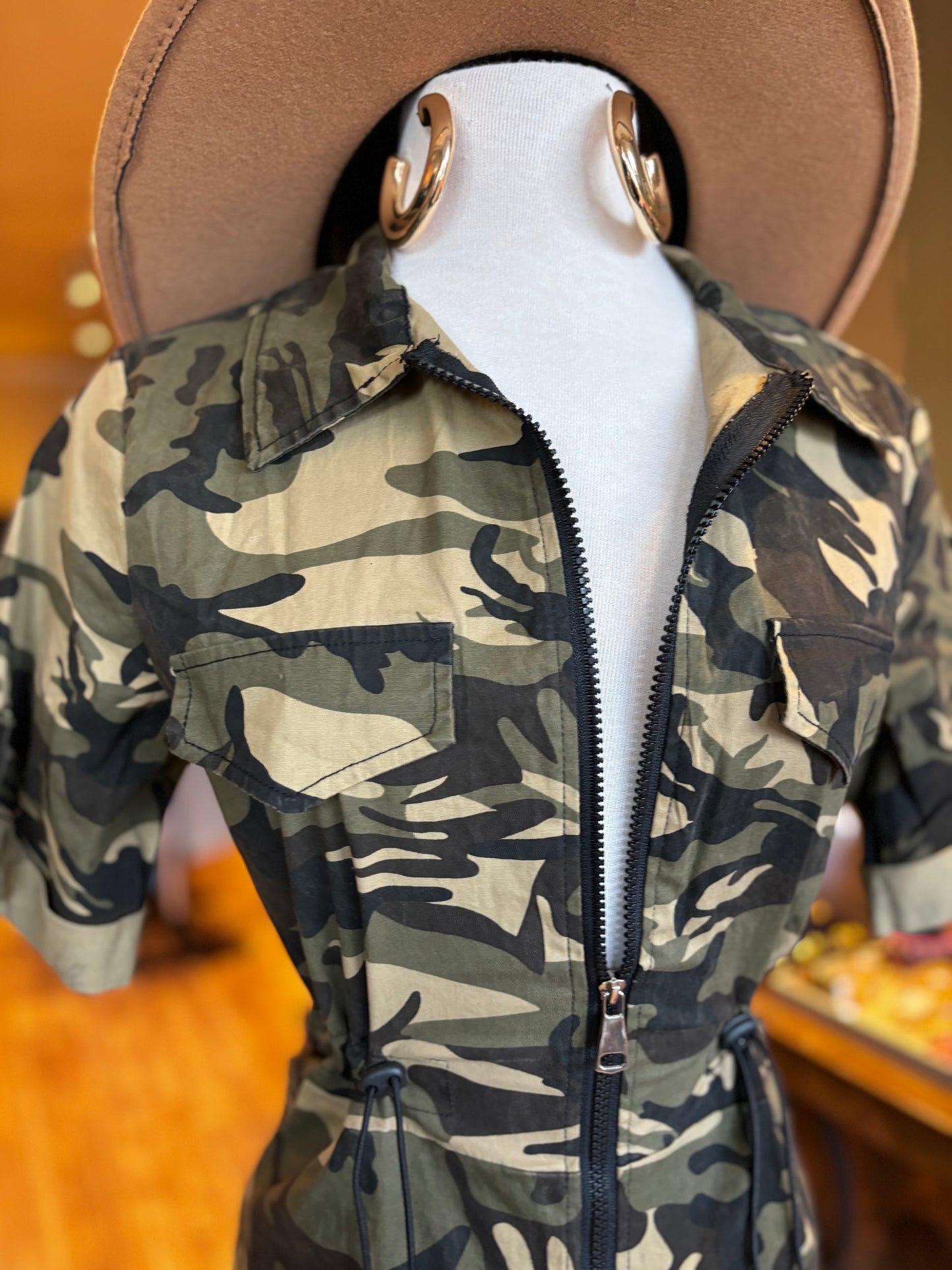 Army Green Romper