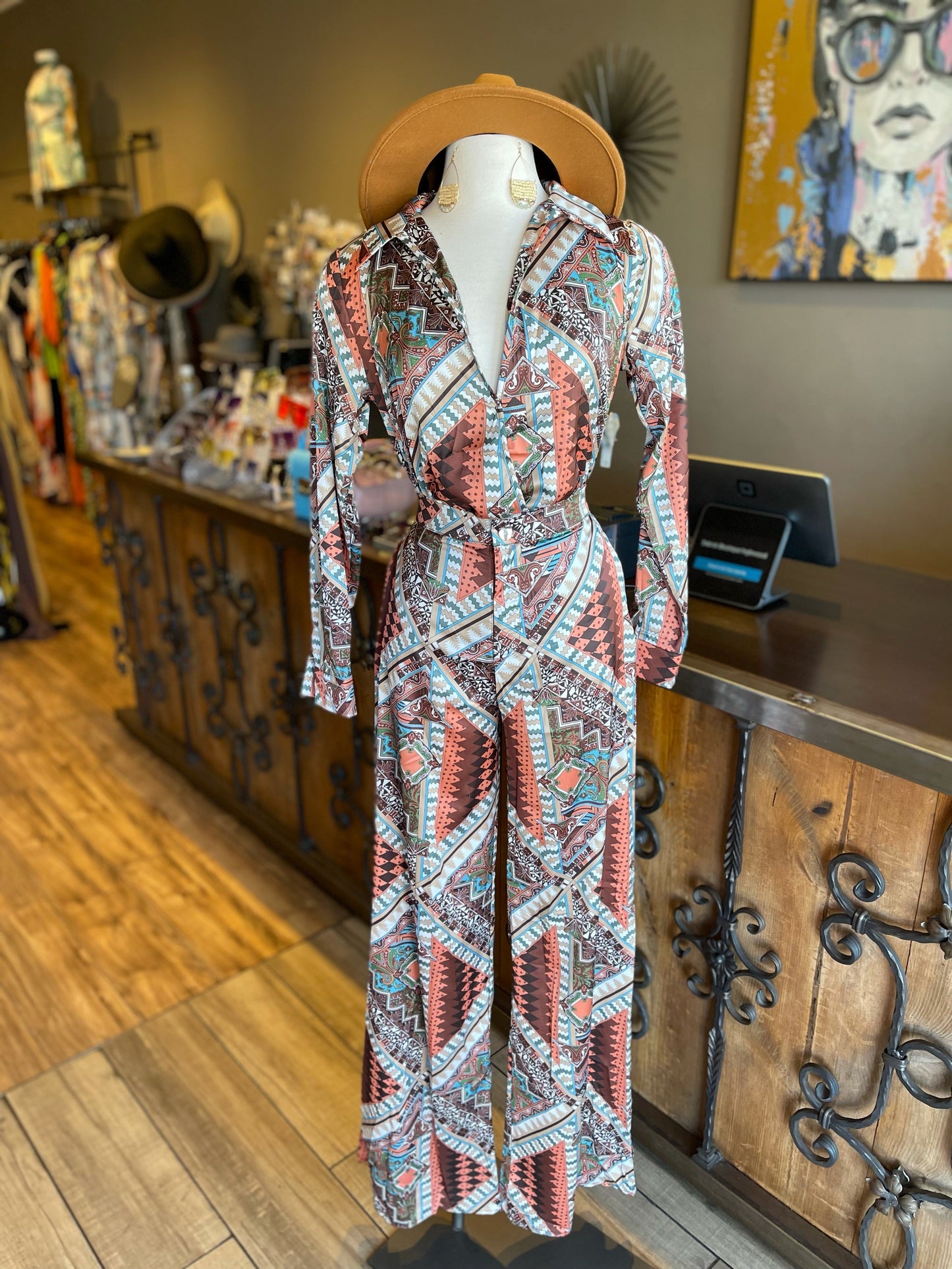 Blouse Bodysuit Pants Set