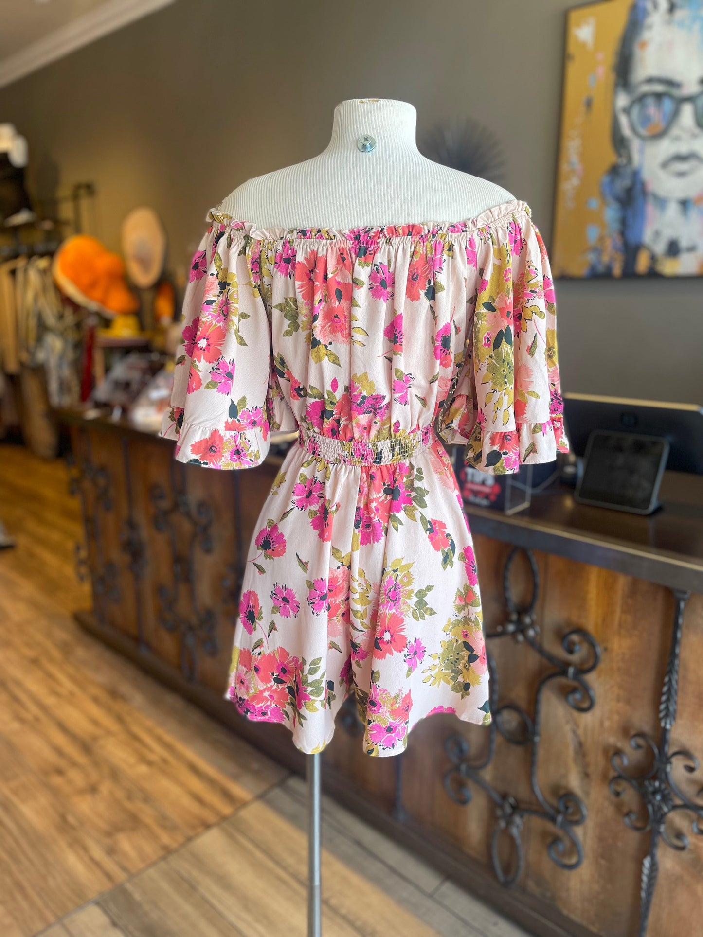 O/S Floral Romper FINAL SALE
