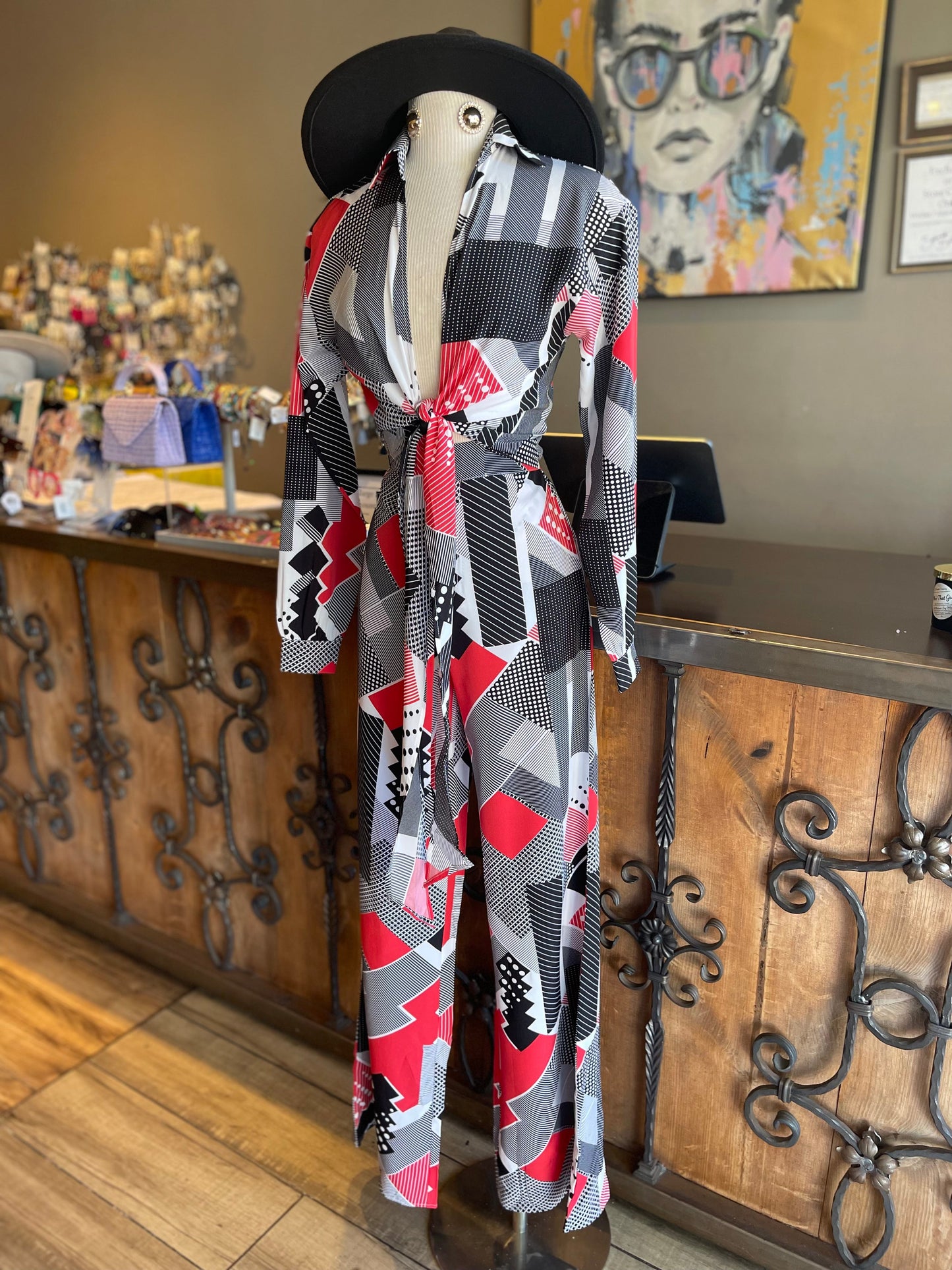 Front Tie Blouse & Pants