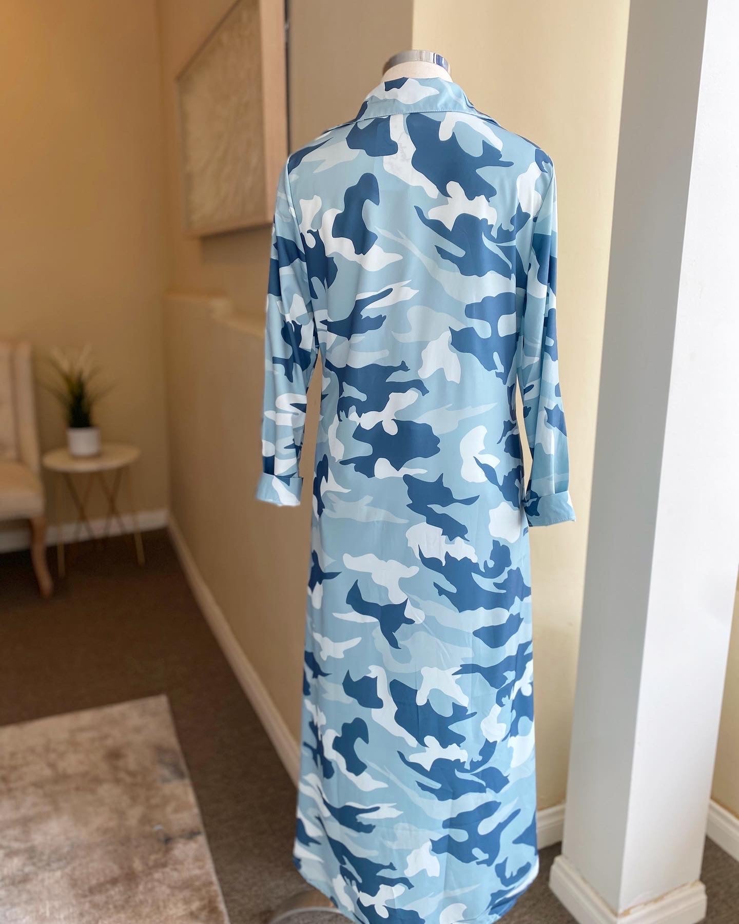 Camo Sequin Pocket Dress