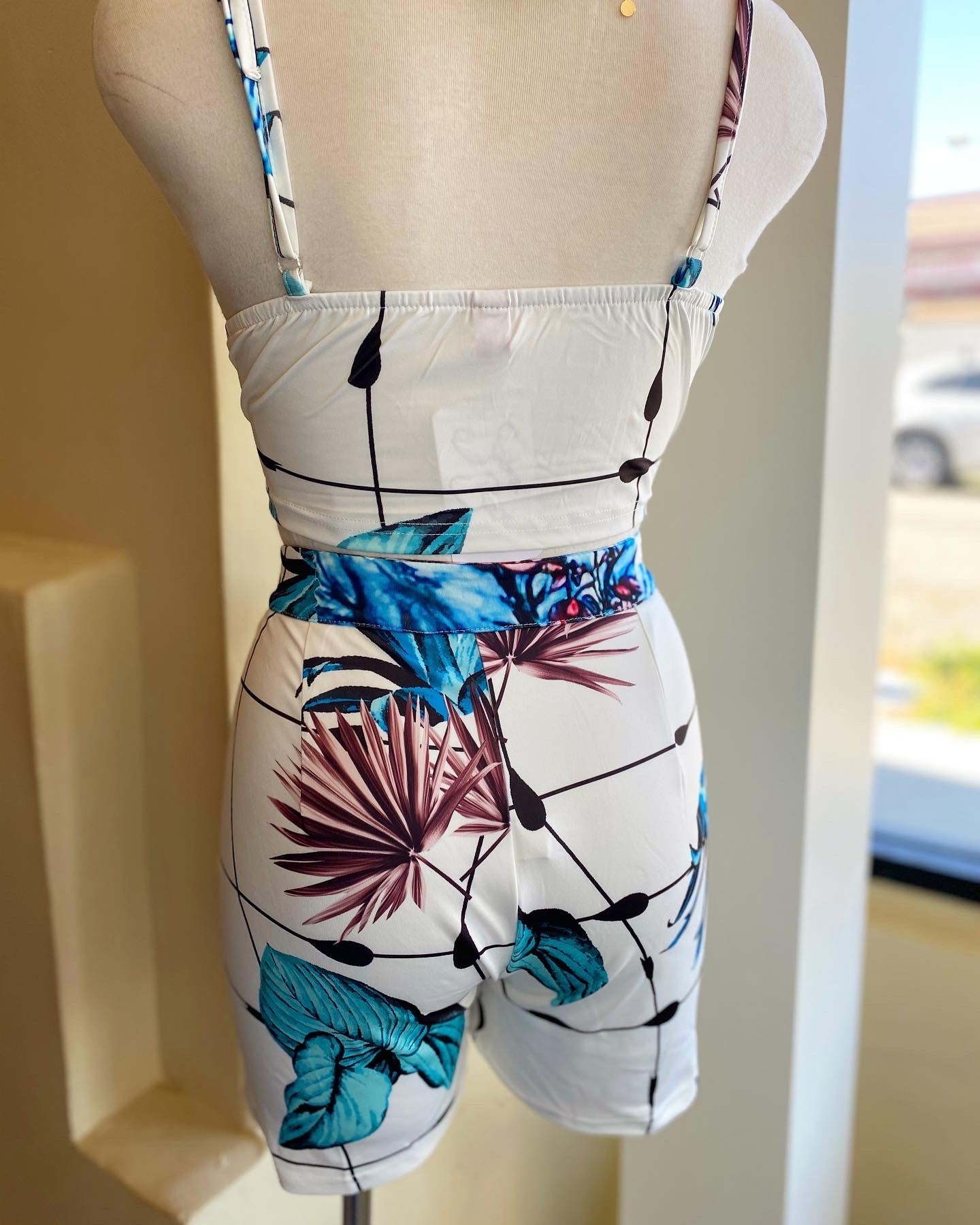 Floral Crop Shirt Set FINAL SALE