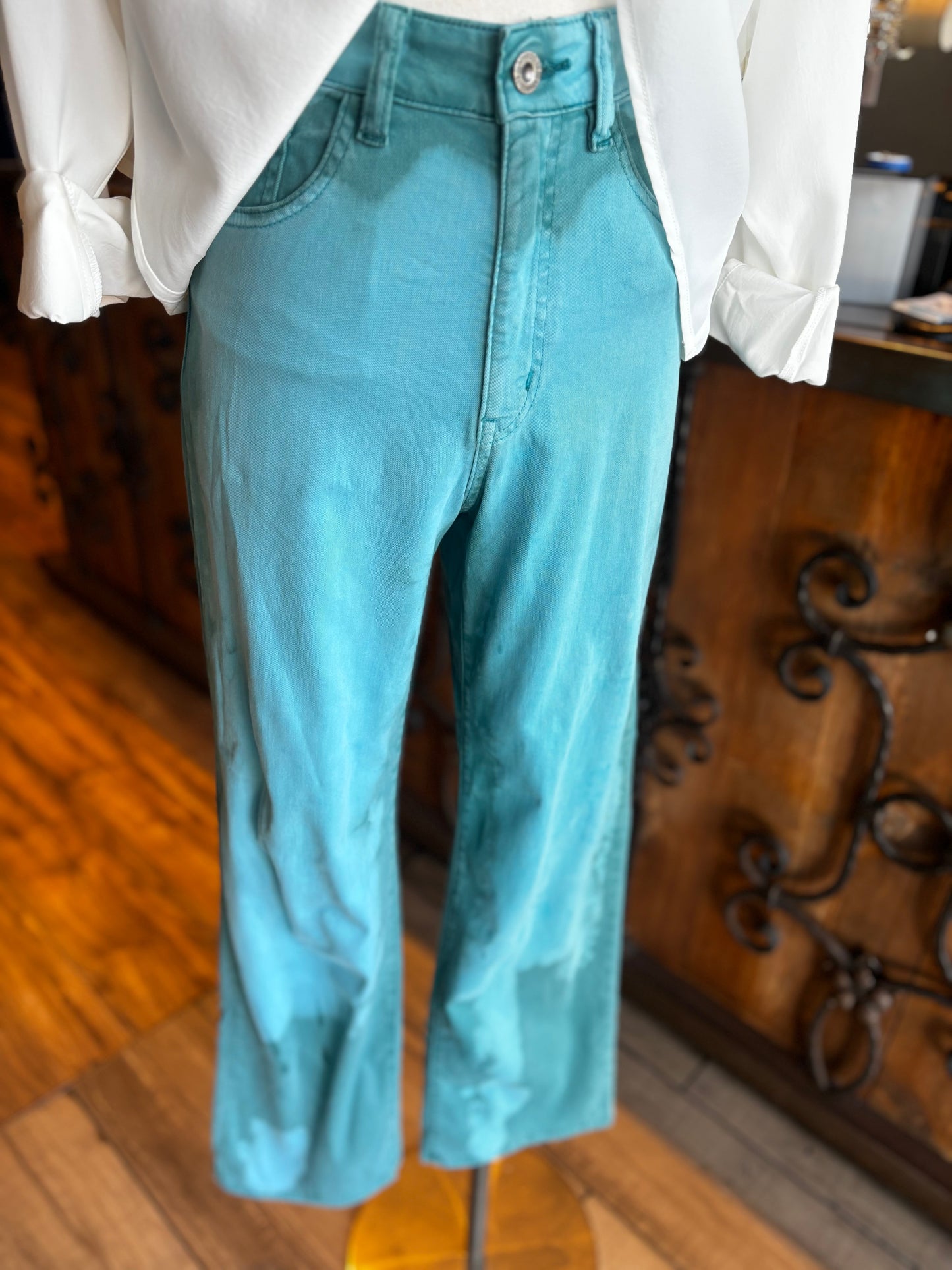Blue Dye Combo Jeans