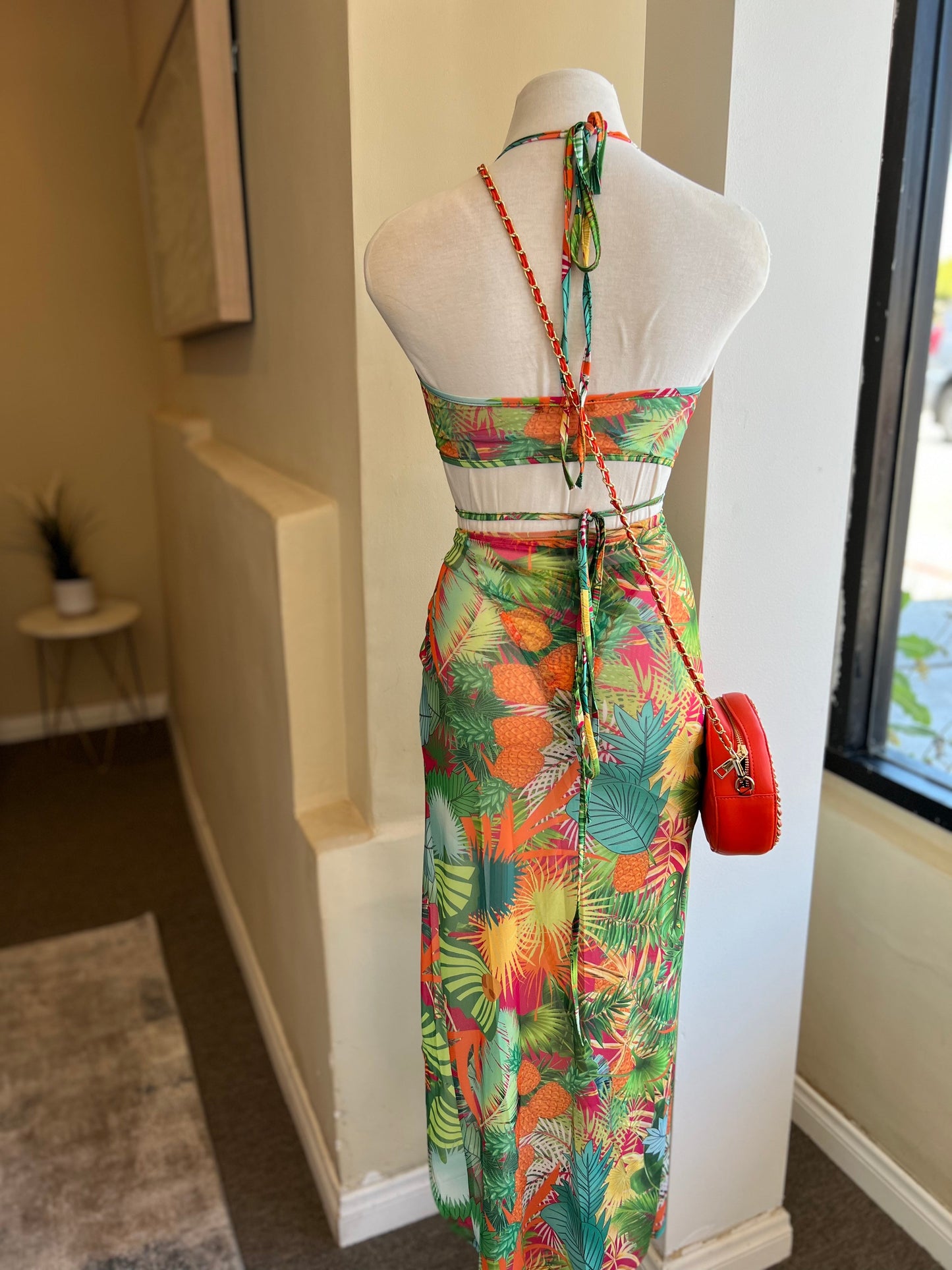 Mesh Thong Bikini 3pc Set FINAL SALE