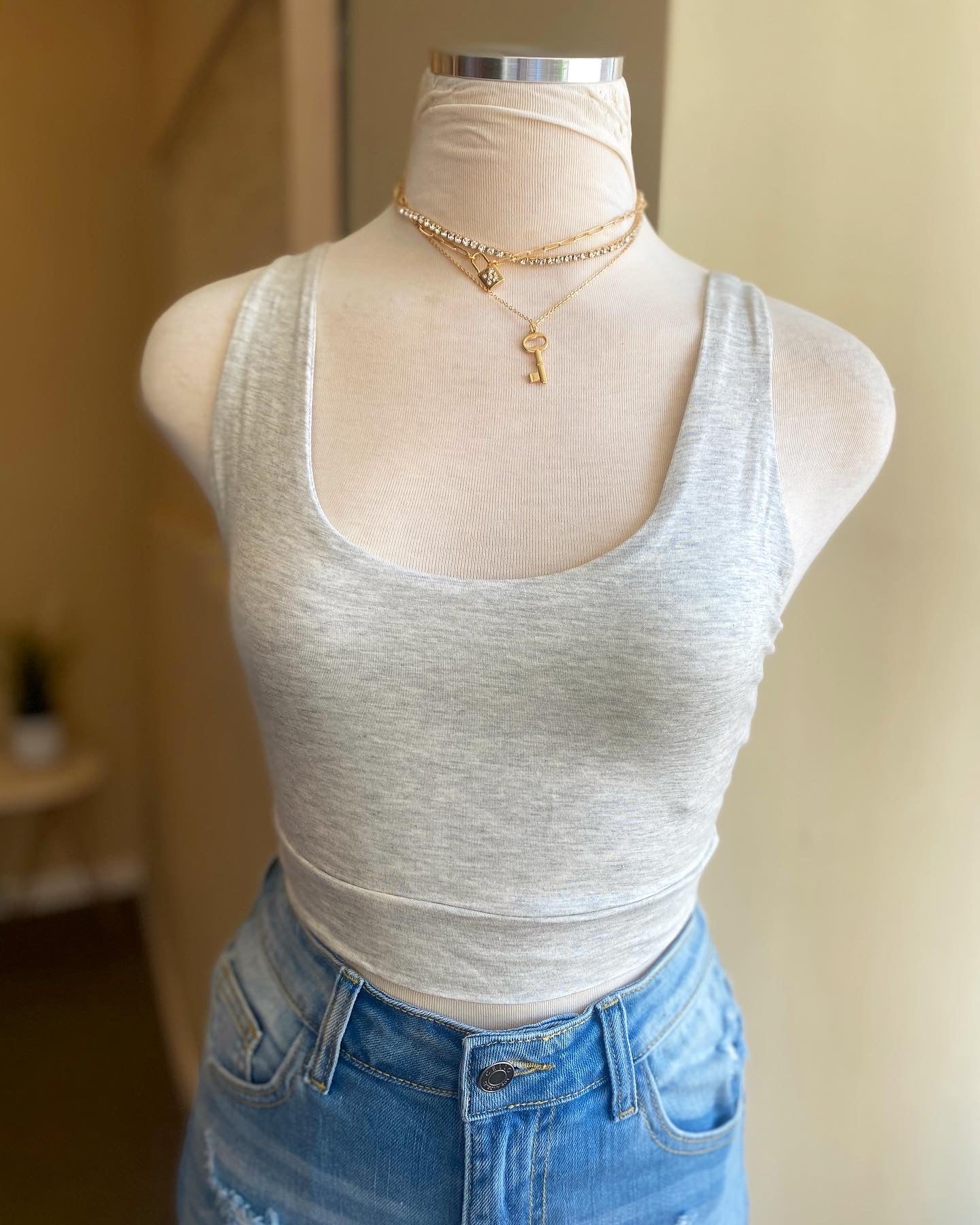 Jersey Crop Tank Top
