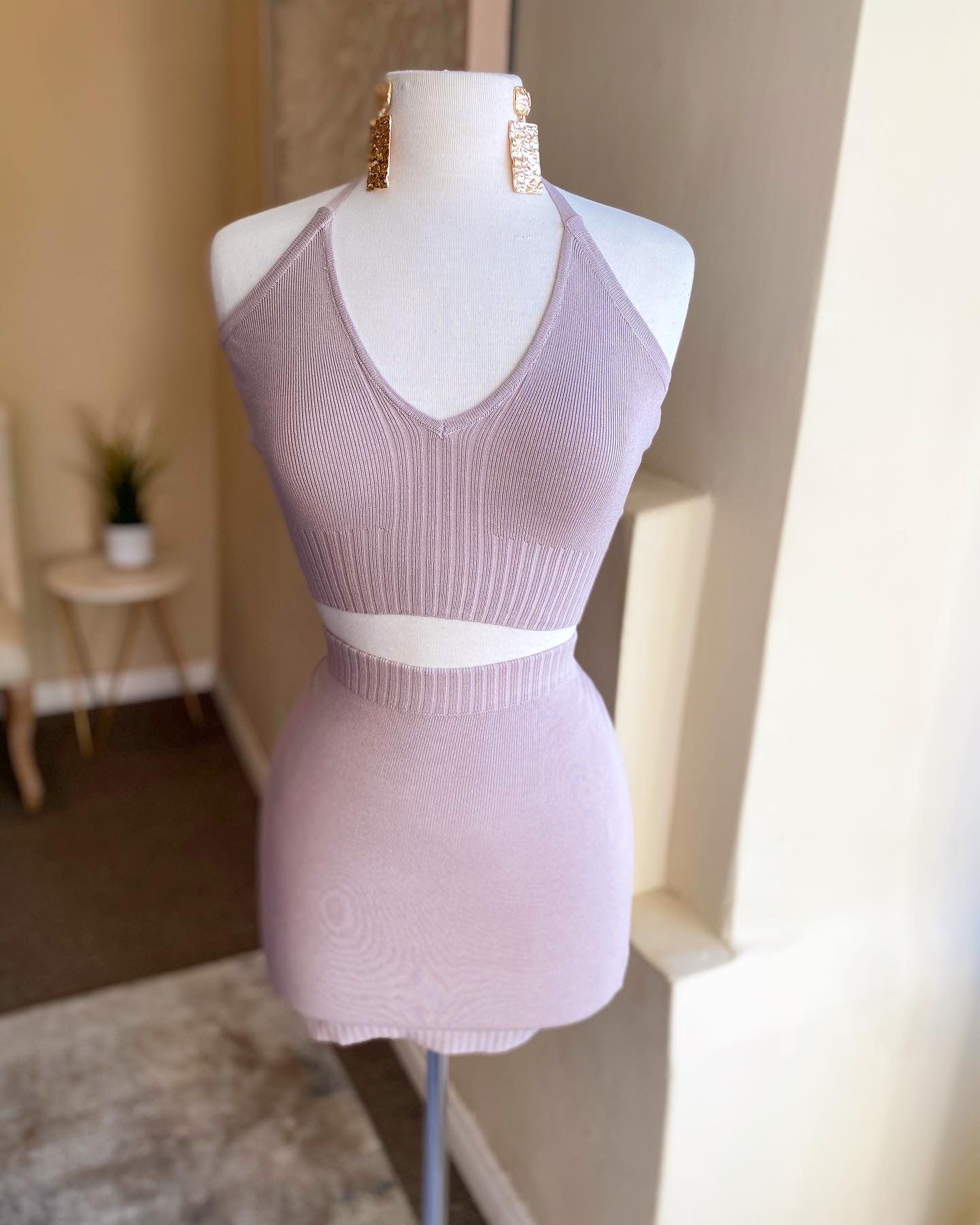 Crop Mini Skirt Set FINAL SALE