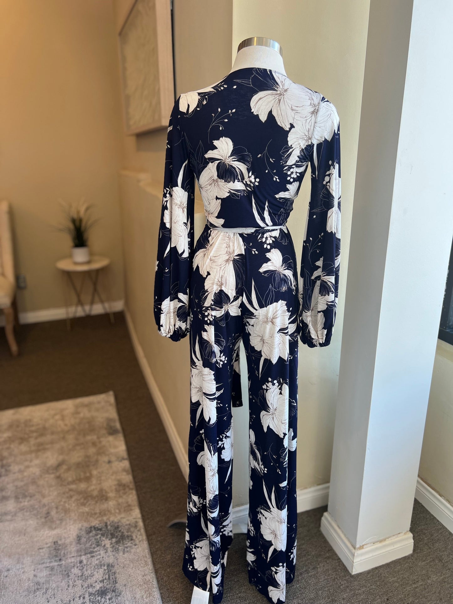 Deep V Neck Wide Leg Jumper