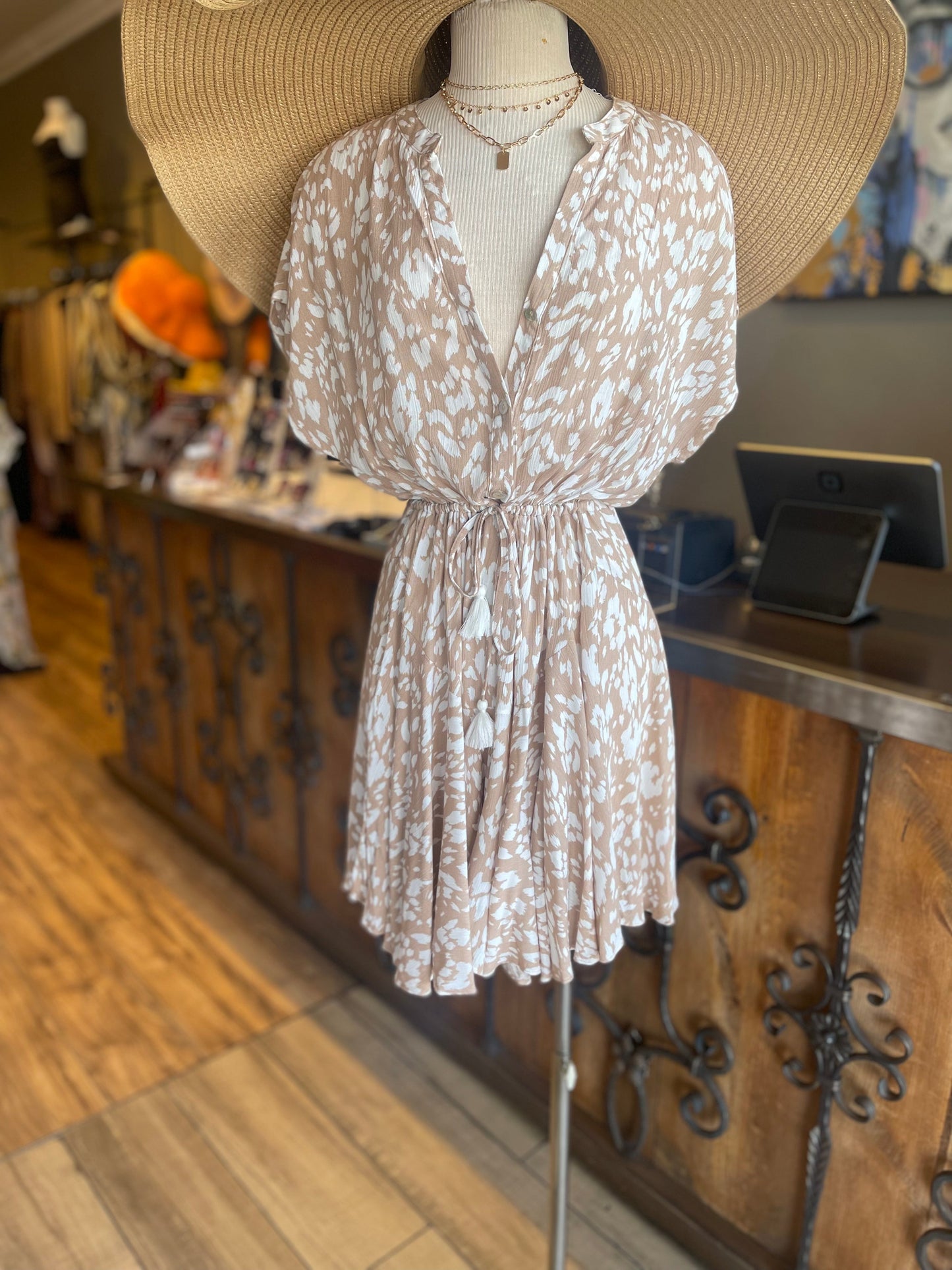 Short Sleeve Short Dress