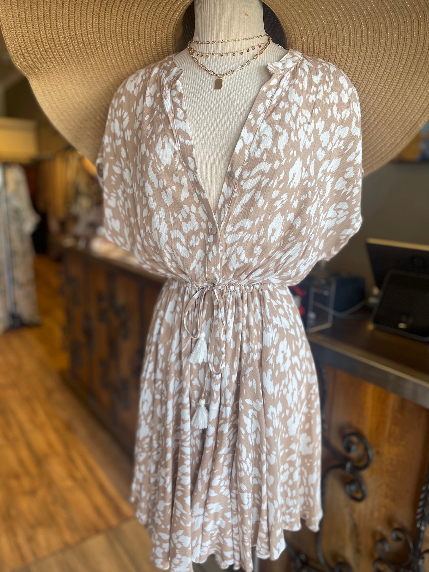 Short Sleeve Short Dress