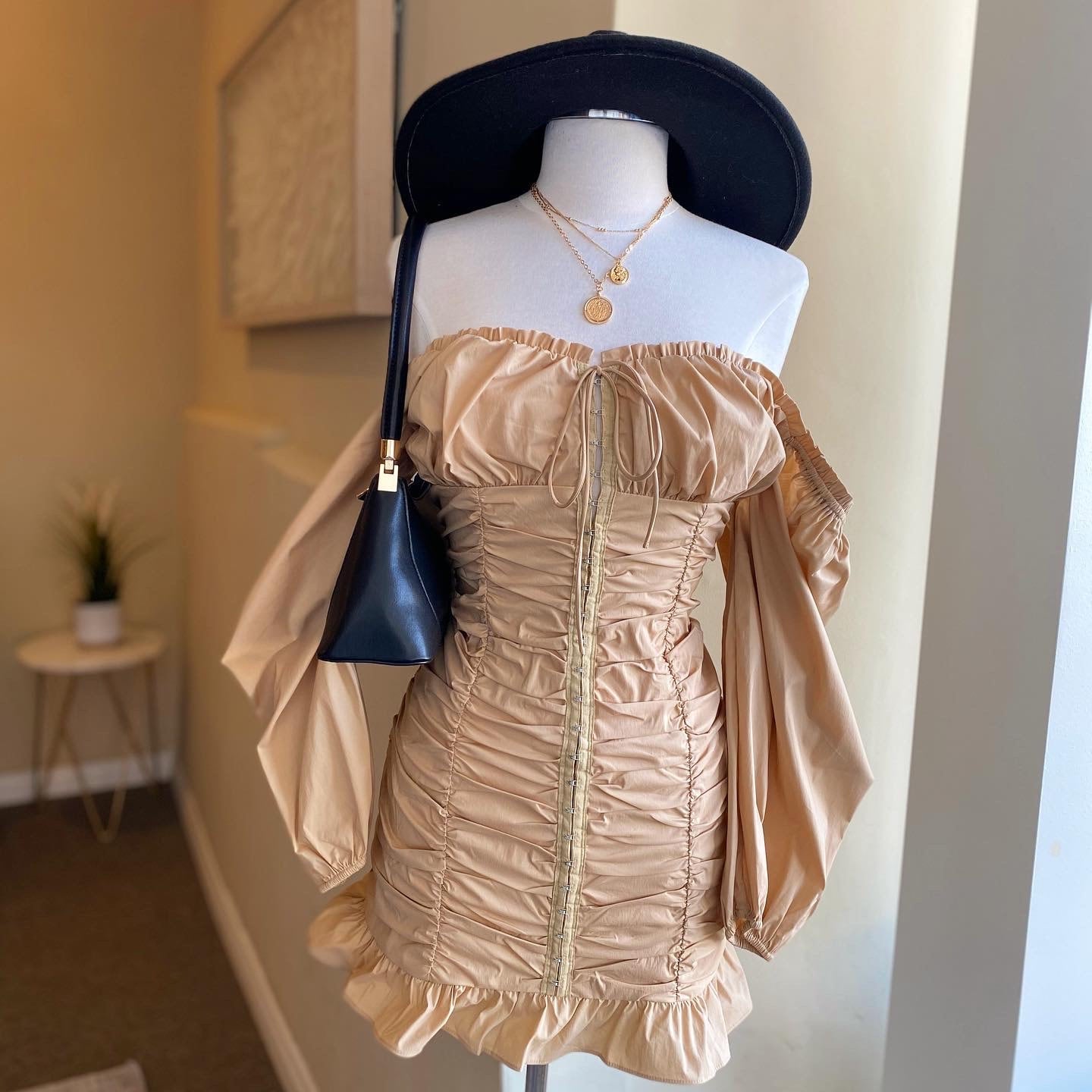 Bardot Clasp Dress