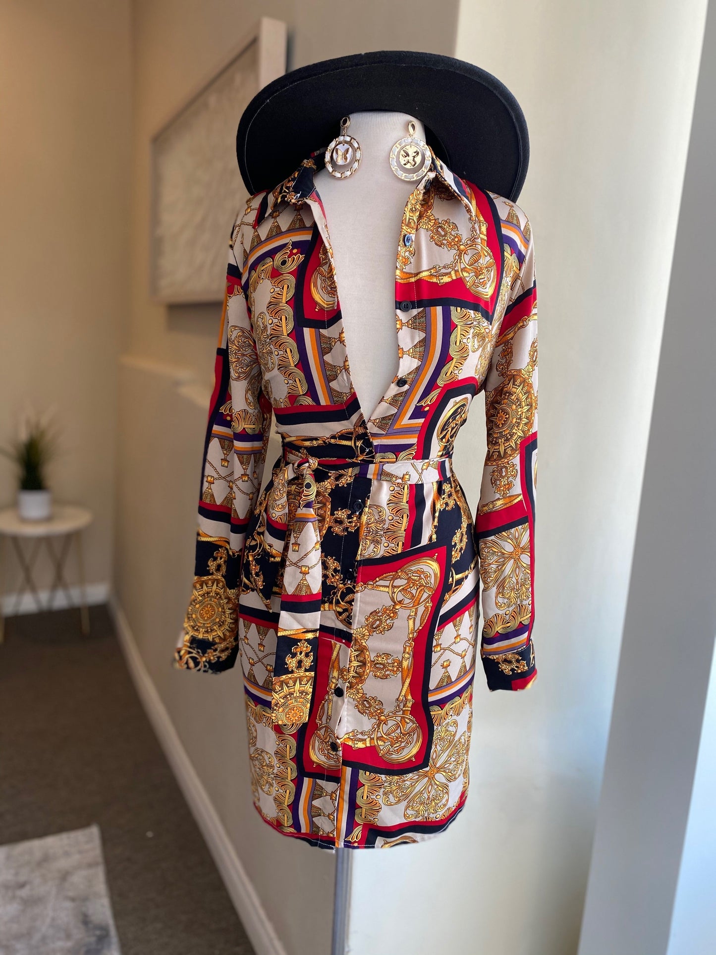 Printed Tye Dress