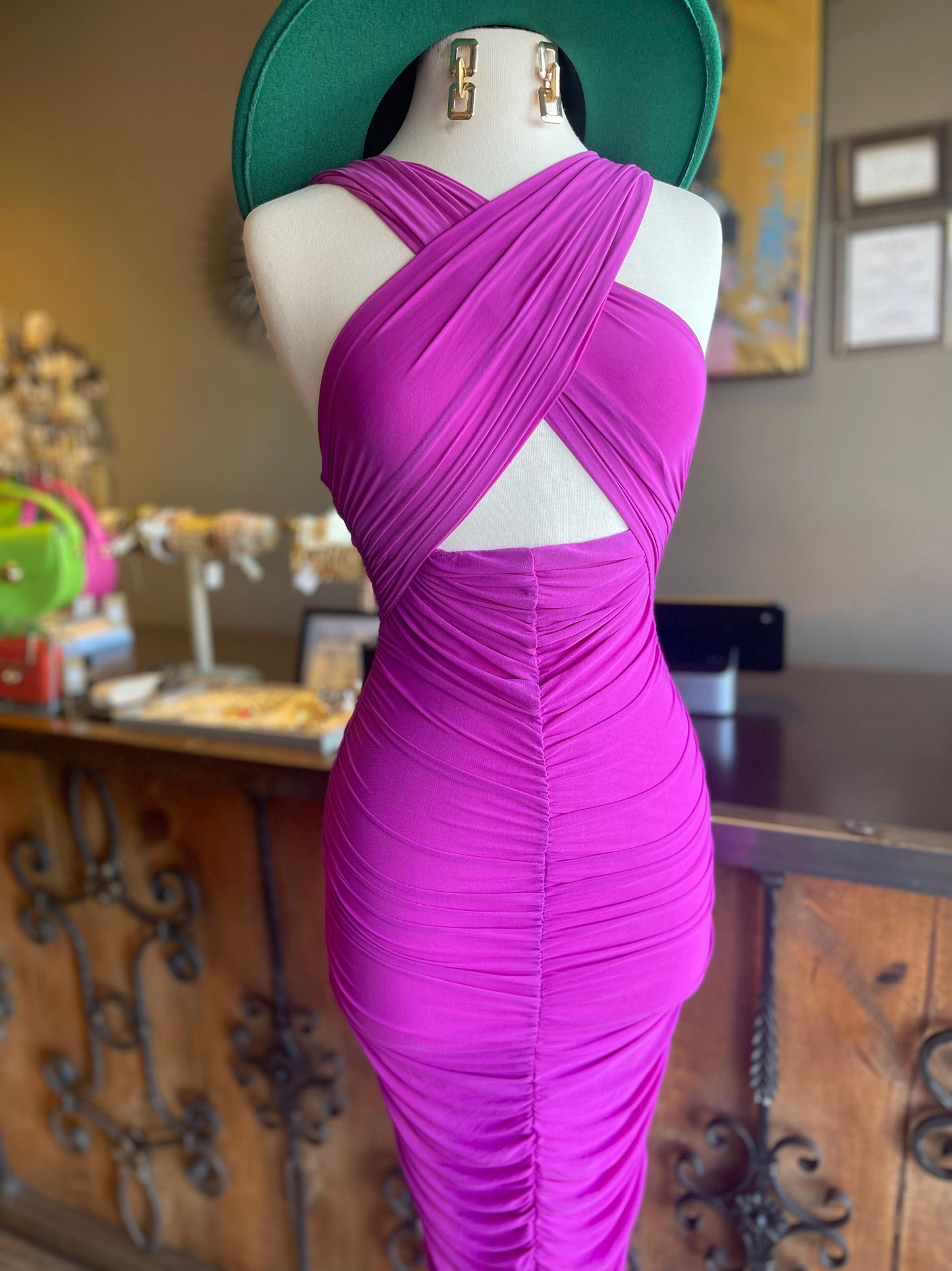 Mesh Rouge Dress