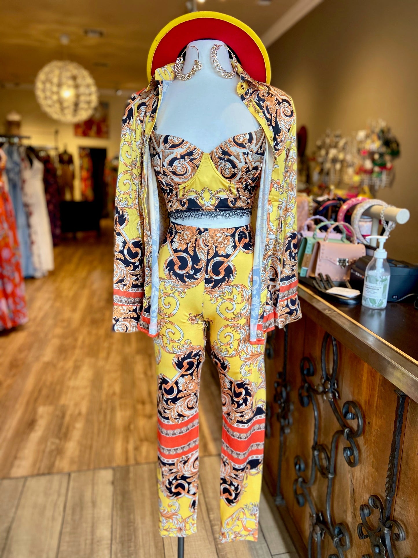 3 Piece Printed Leggings Set