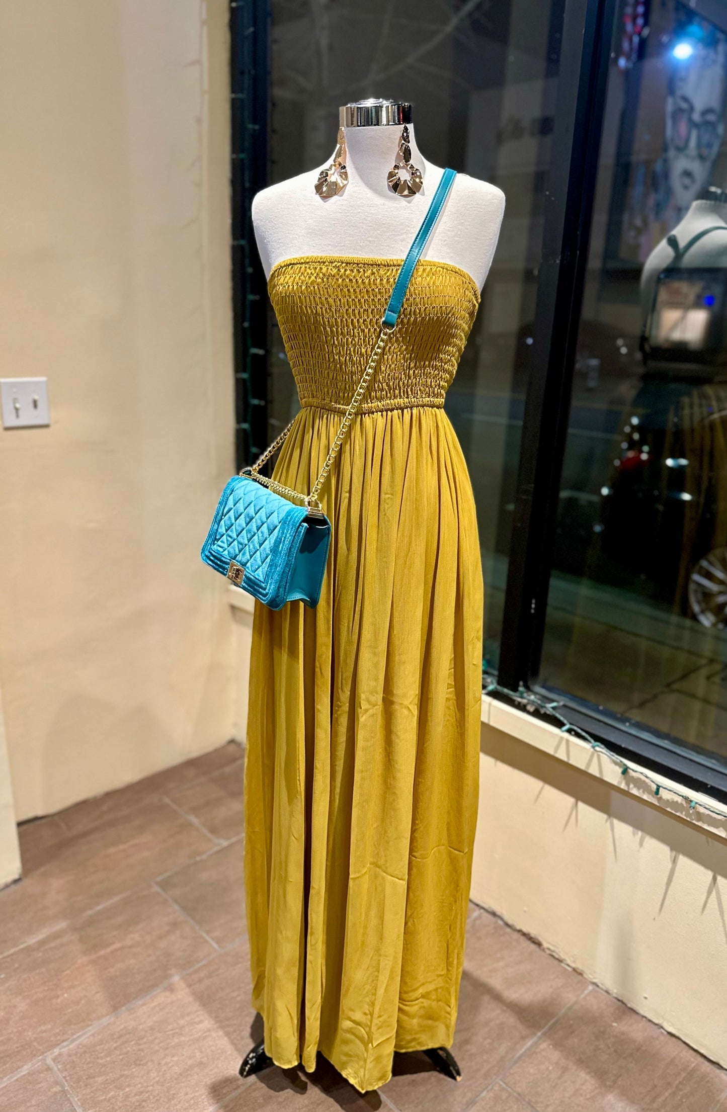 Tube Wide Leg Yoru Chiffon Jumpsuit