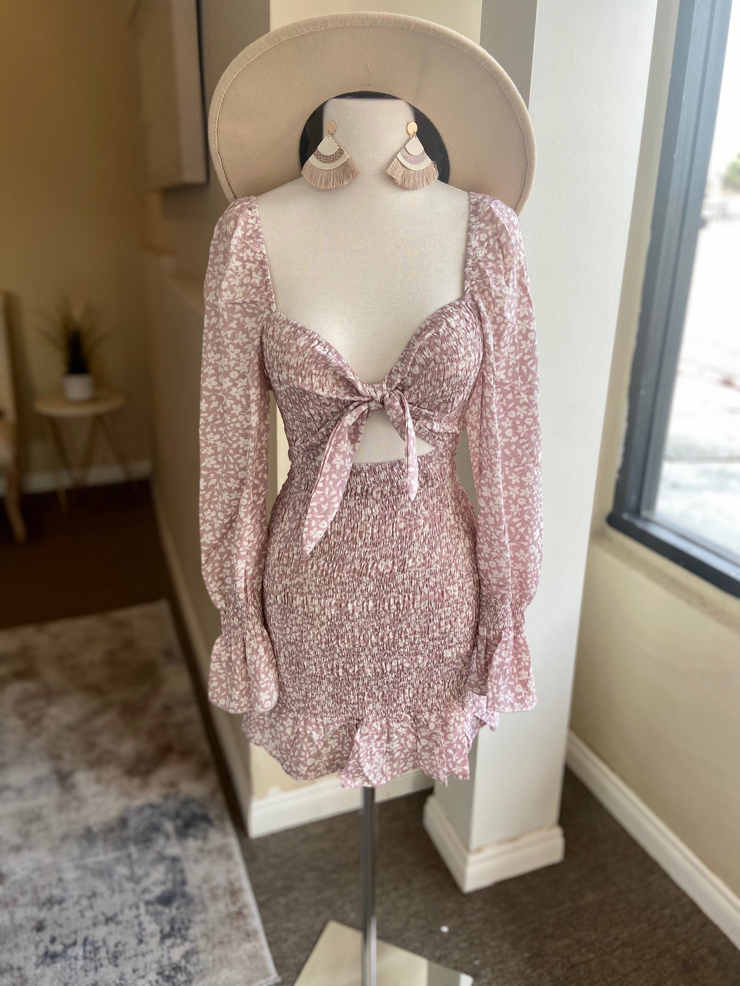 Pattern Cut Out Dress