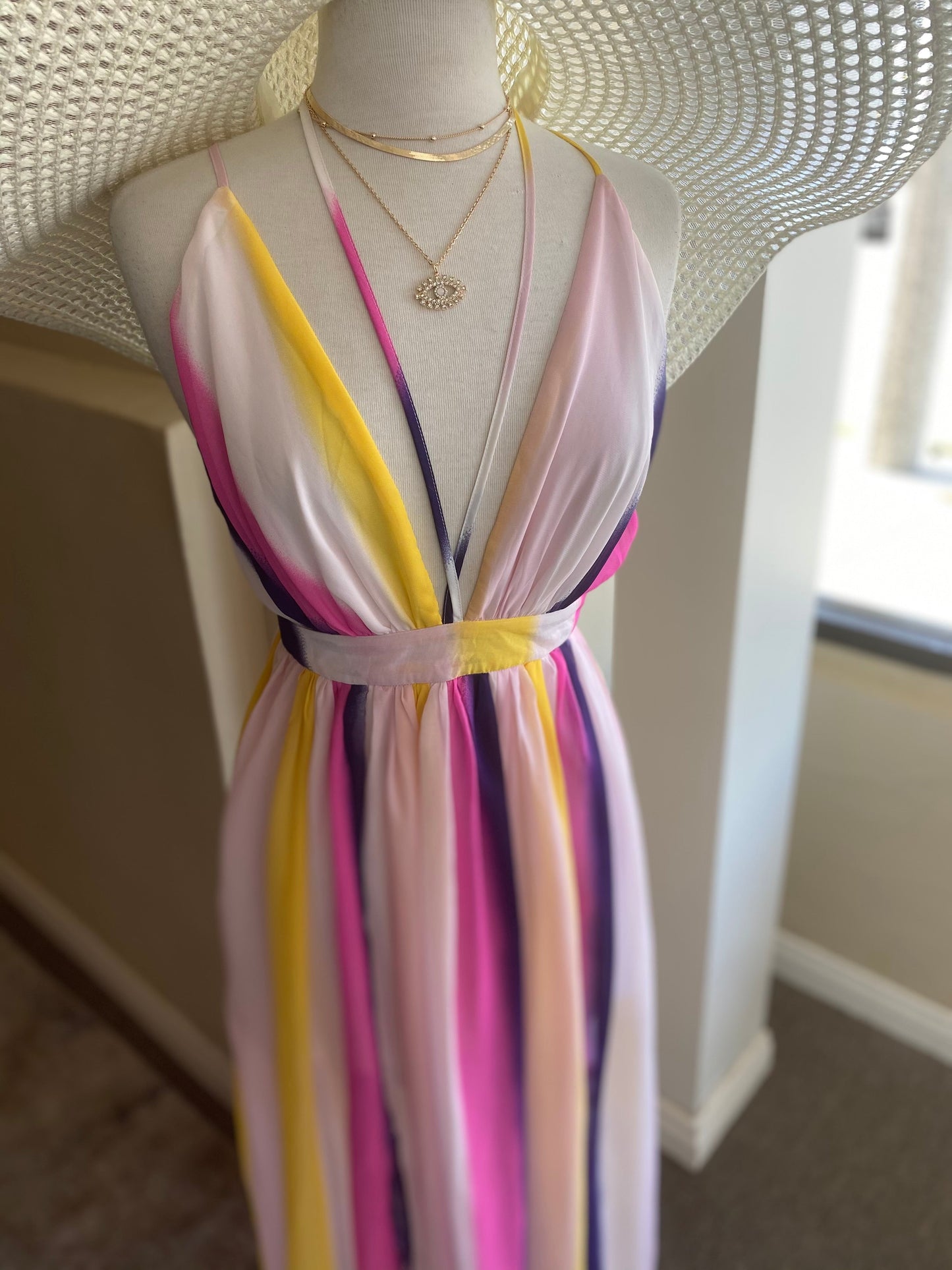 Stripe Flow Dress