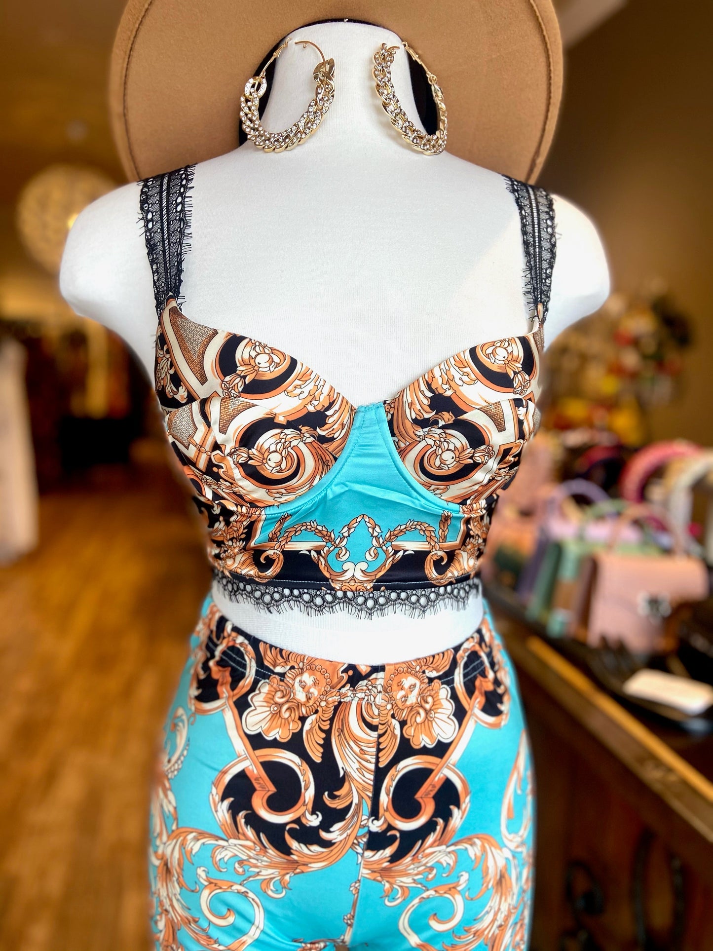 3 Piece Printed Leggings Set