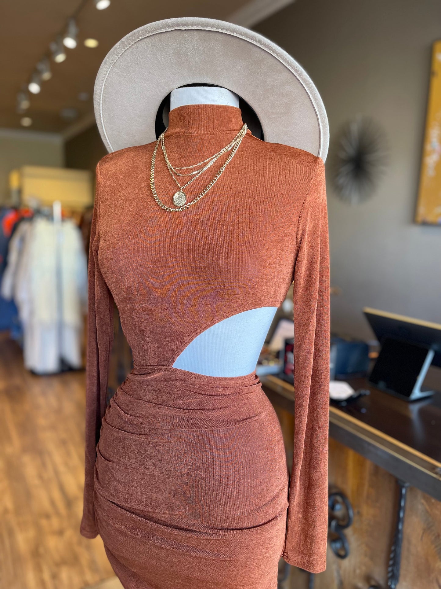 Long Sleeve Connect Top & Mini Dress