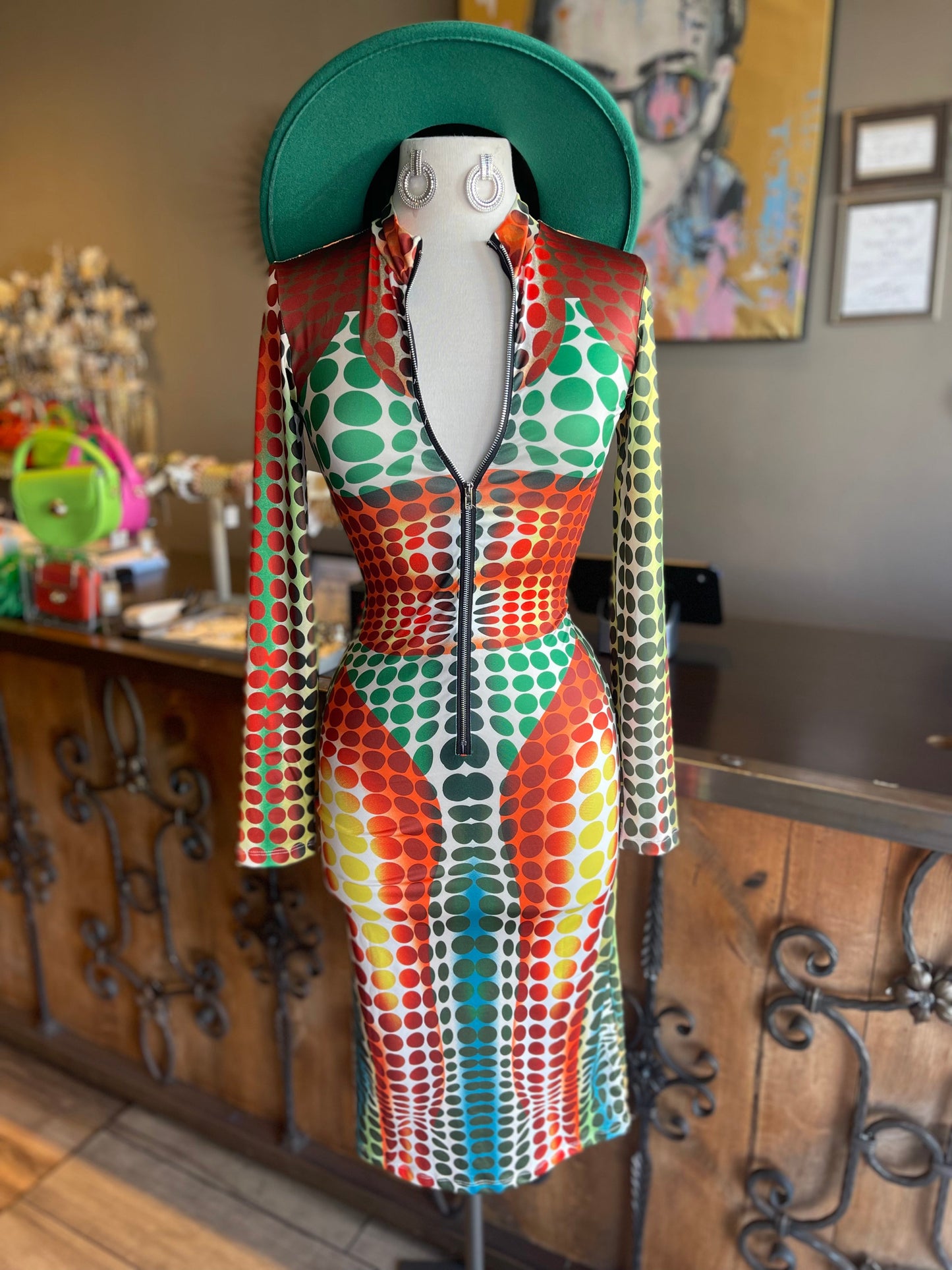 Red Multi Dress