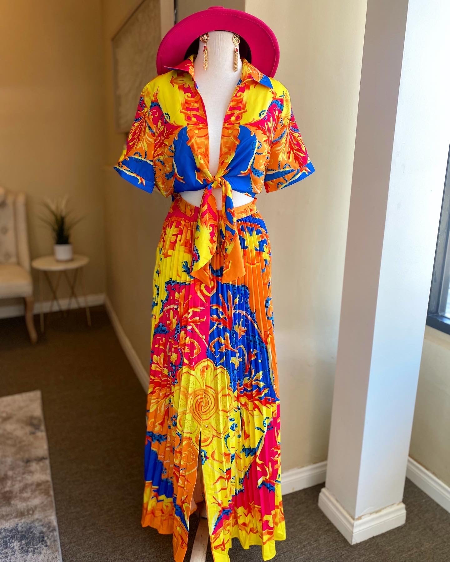 Abstract Wrap Maxi